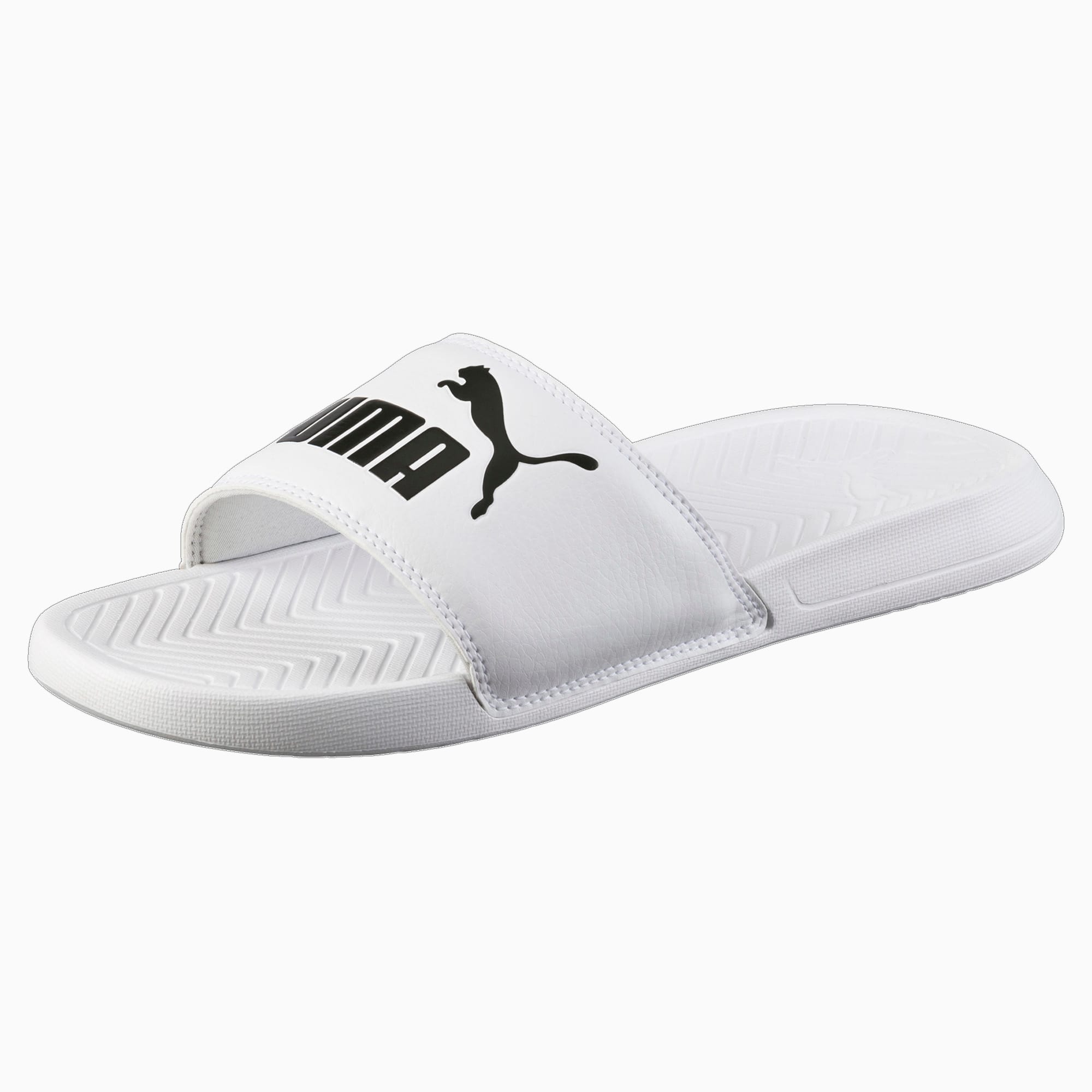 Puma white slides sales
