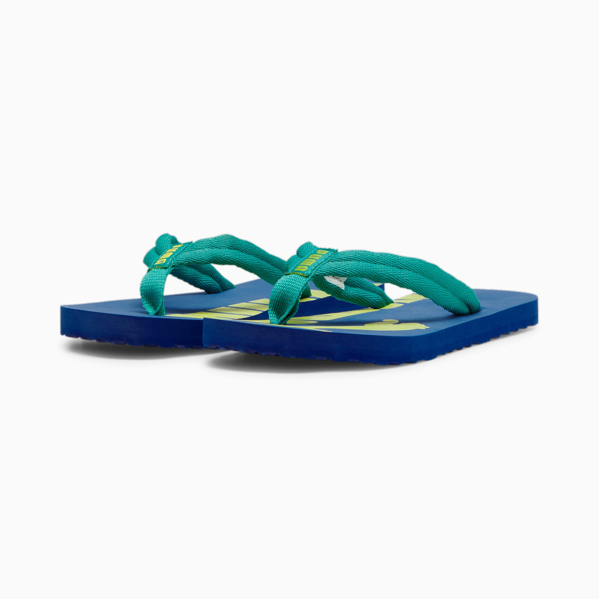 Tongs Epic Flip v2 Enfant, Sparkling Green-Cobalt Glaze-Lime Sheen, large