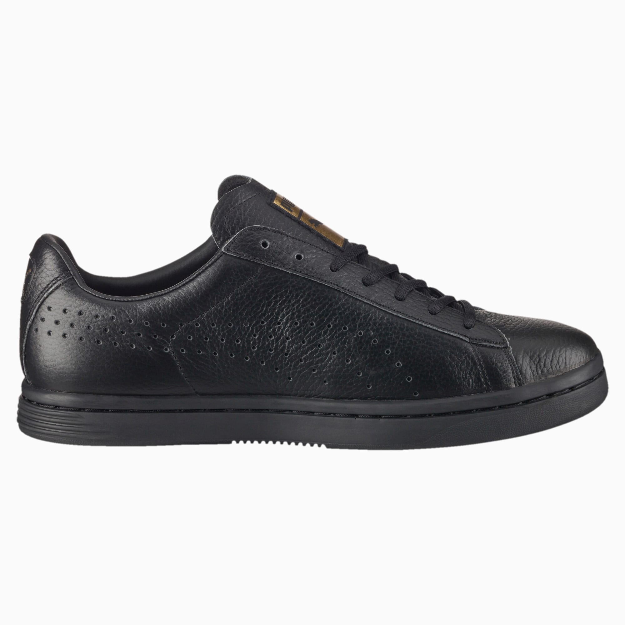 Puma shoes black and gold sale