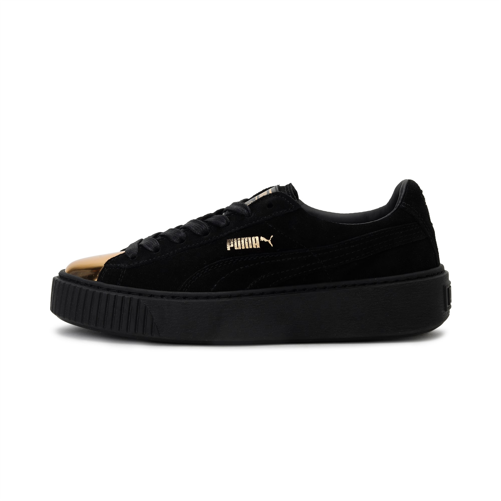 Suede Platform GOLD Women's Shoes | Gold-Puma Black-Puma Black | PUMA Super  Sale | PUMA