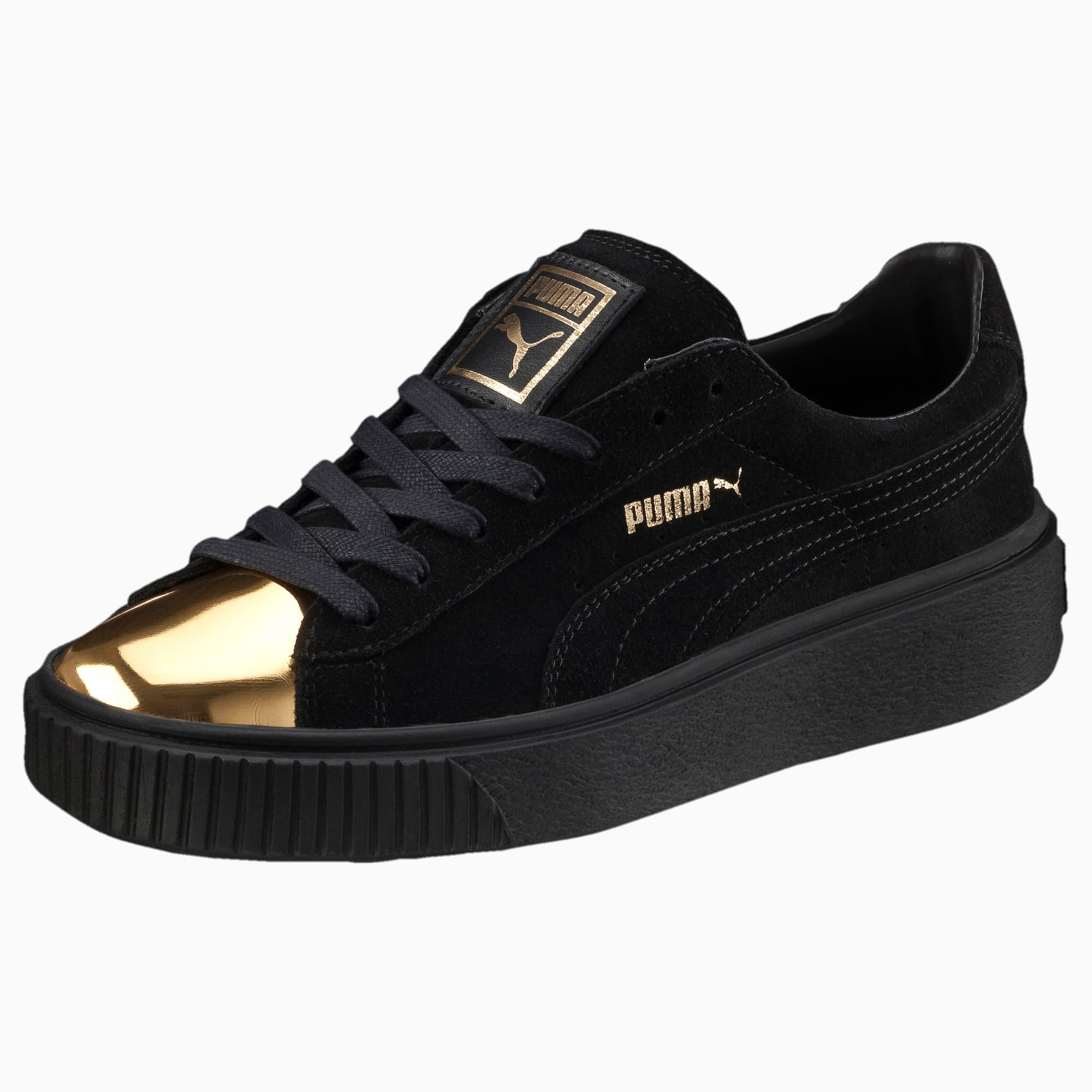 black and gold puma shoes