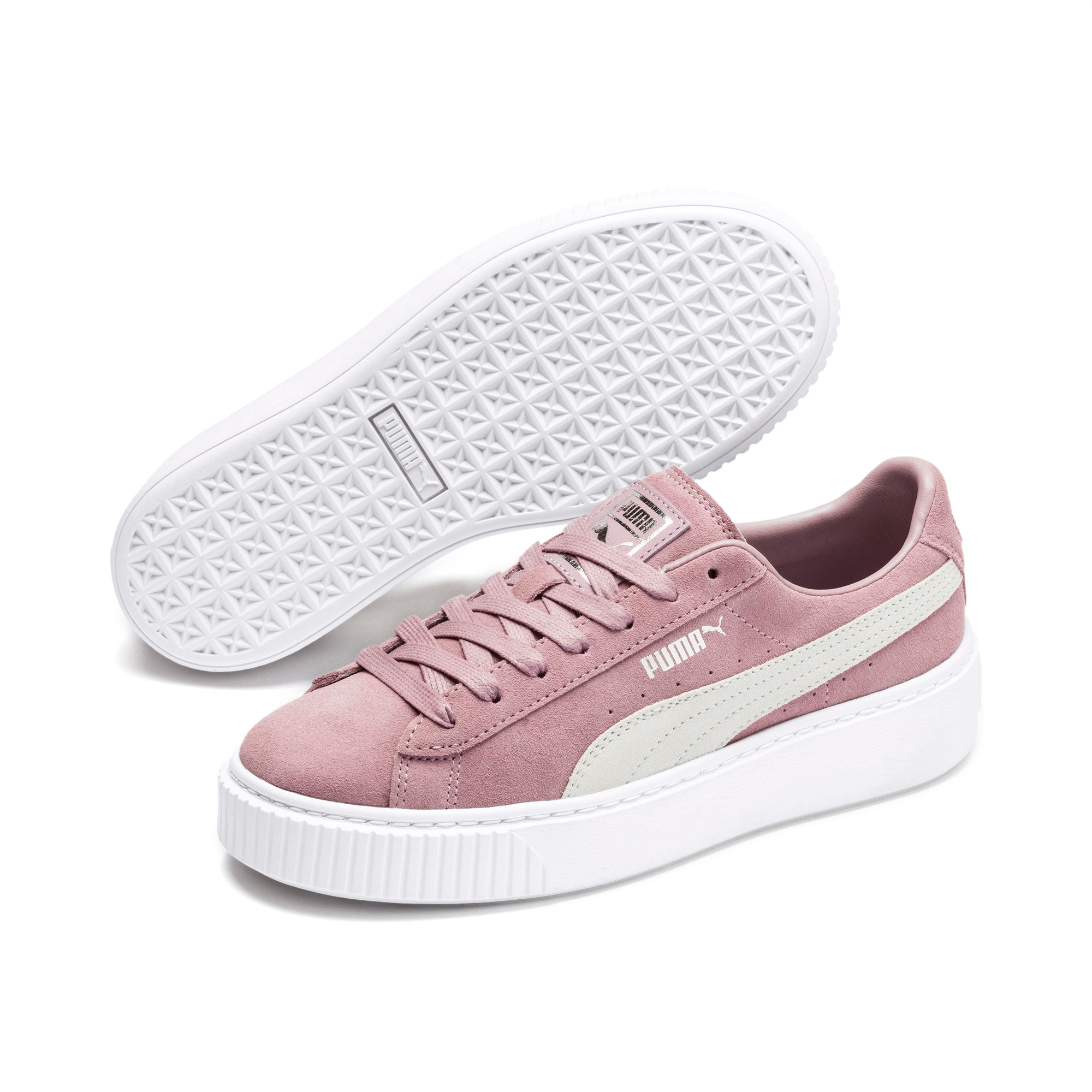 Puma公式 スウェード プラットフォーム ウィメンズ スニーカー シューズ 厚底
