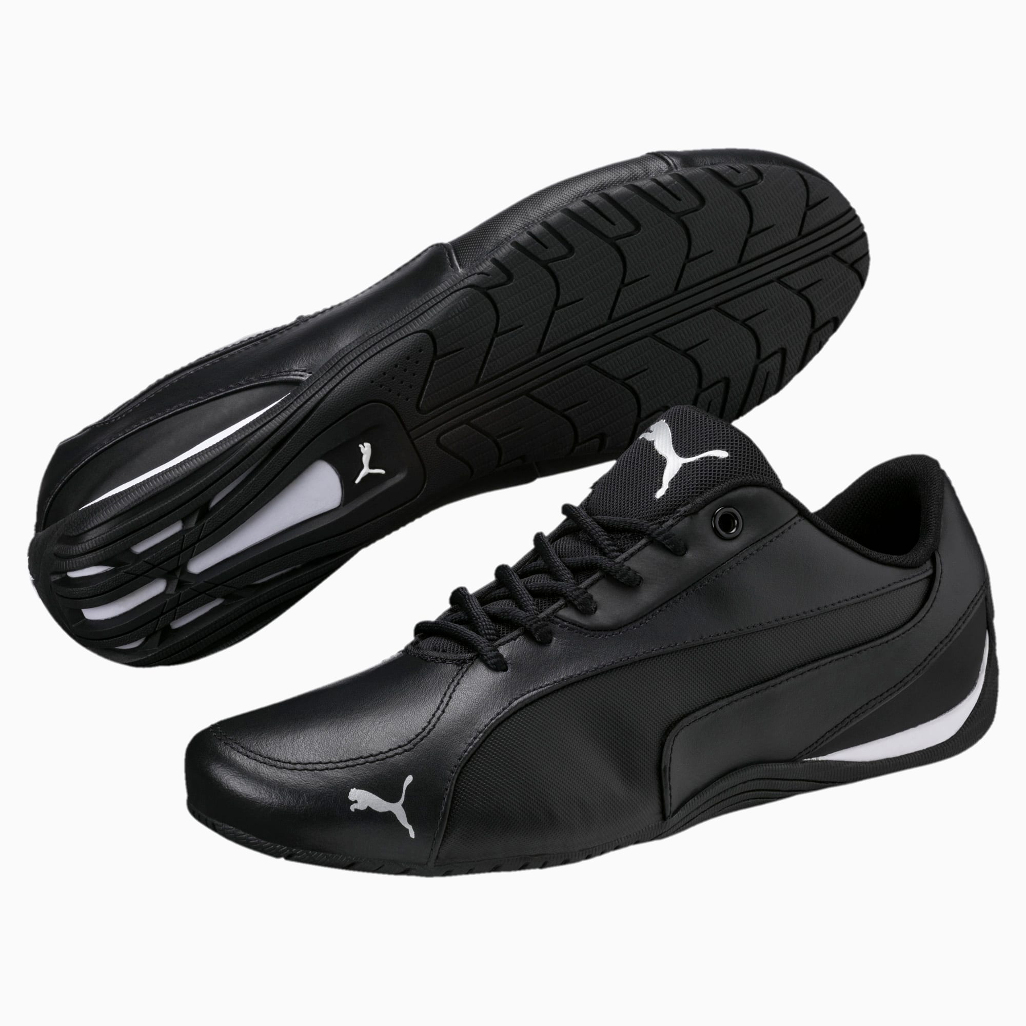 puma drift cat 5 core black sneakers