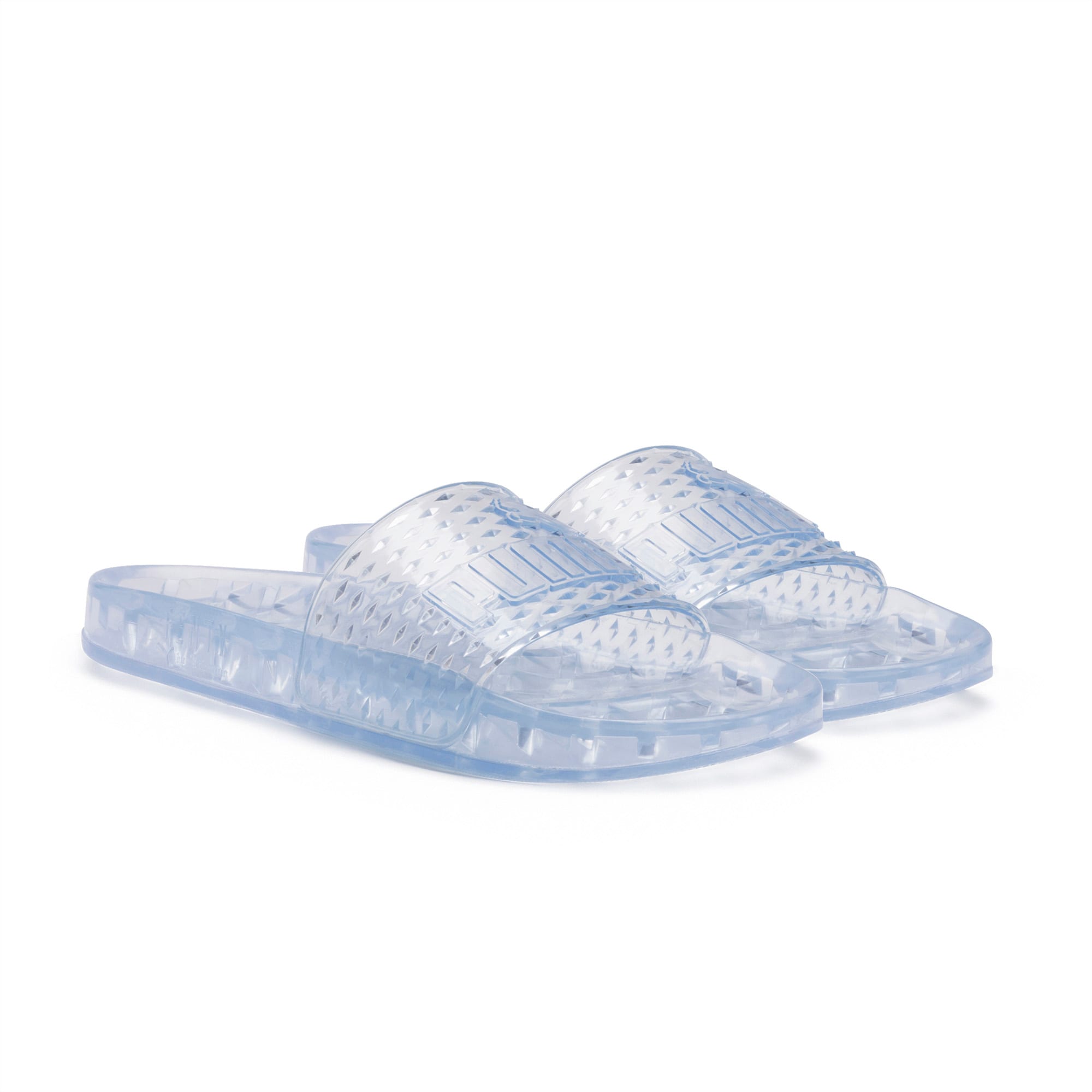 Clear jelly puma slides discount