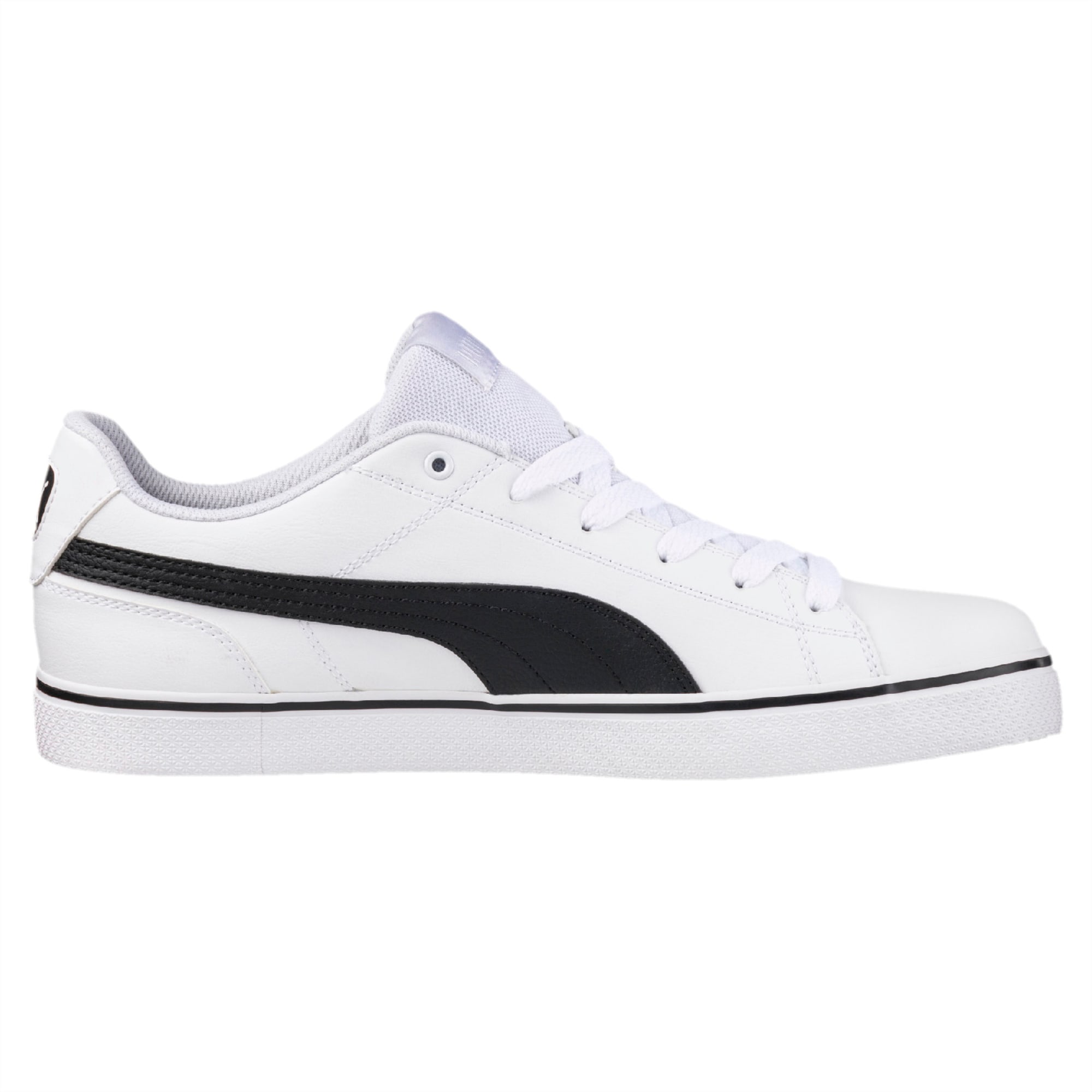 puma court point vulc white sneakers