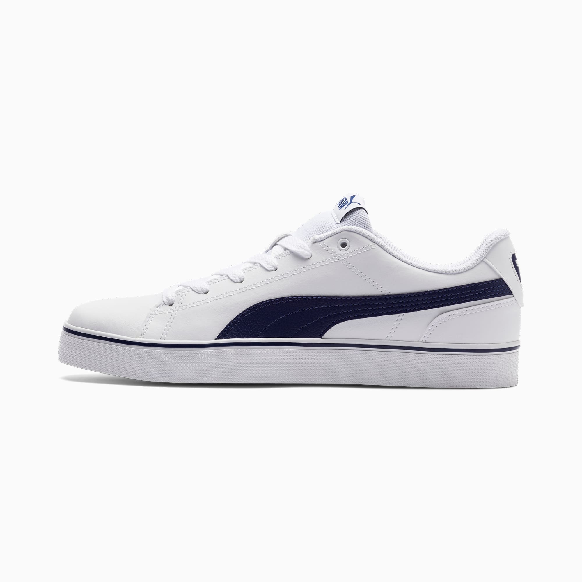 puma court point vulc white sneakers