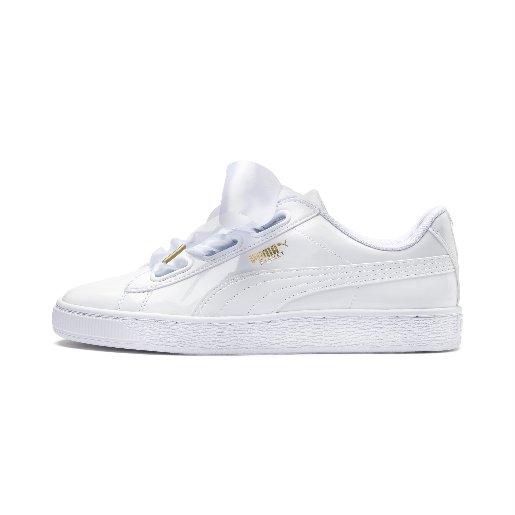 puma heart basket perforated trainers