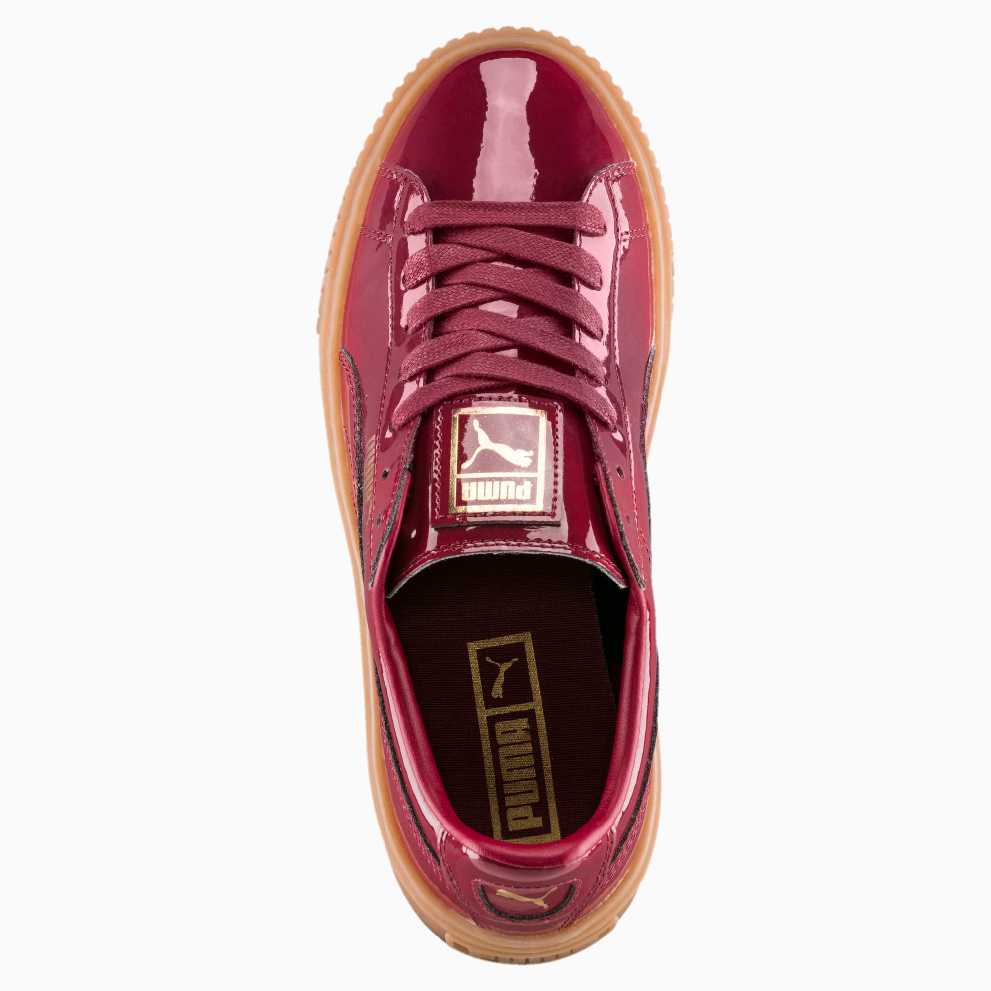 puma basket platform patent rosa puma basket platform patent rosa