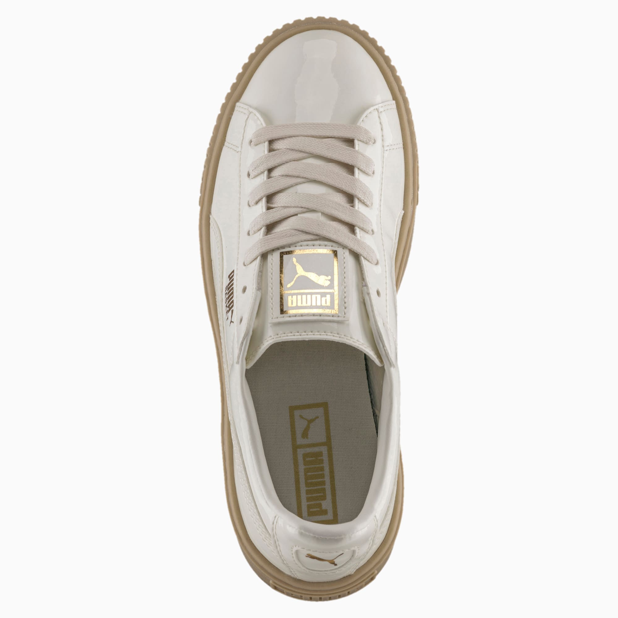 Puma basket platform patent - femme chaussures sales