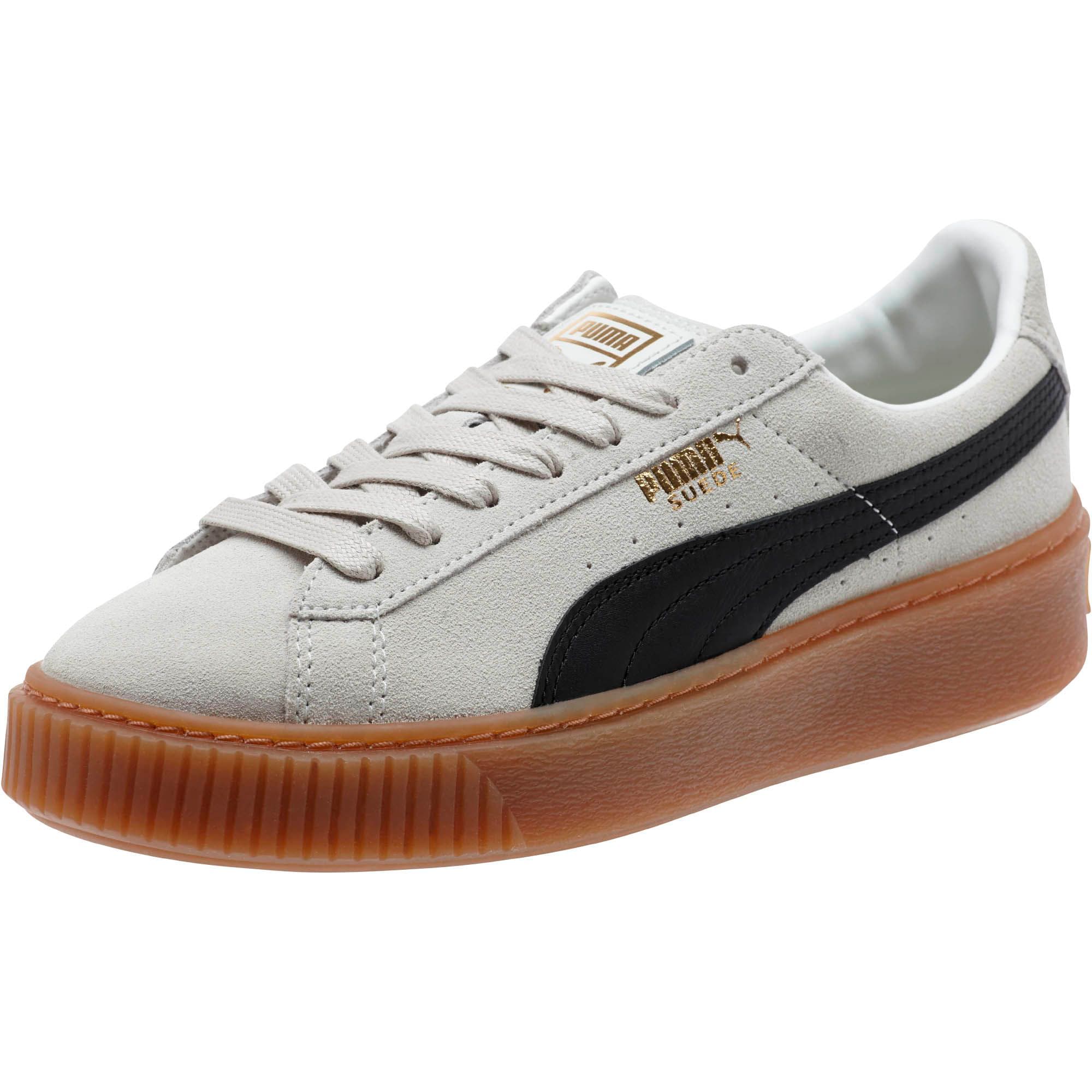 puma platform suede beige