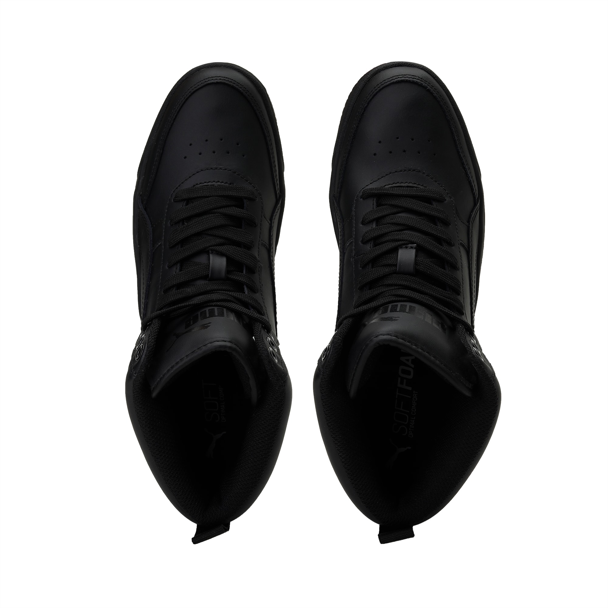 puma black high top sneakers