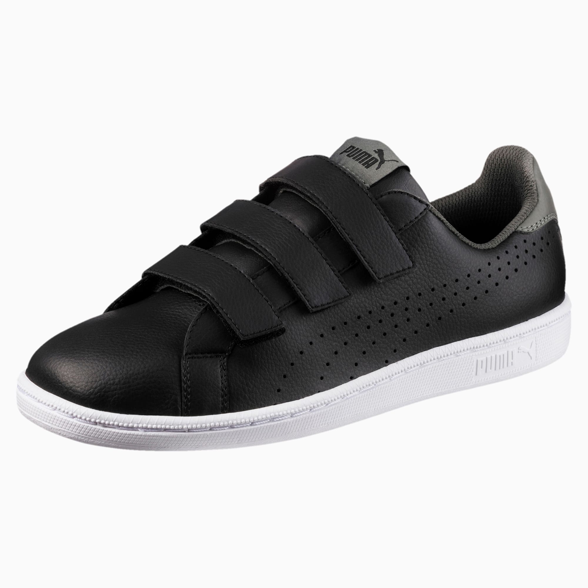 all black velcro trainers