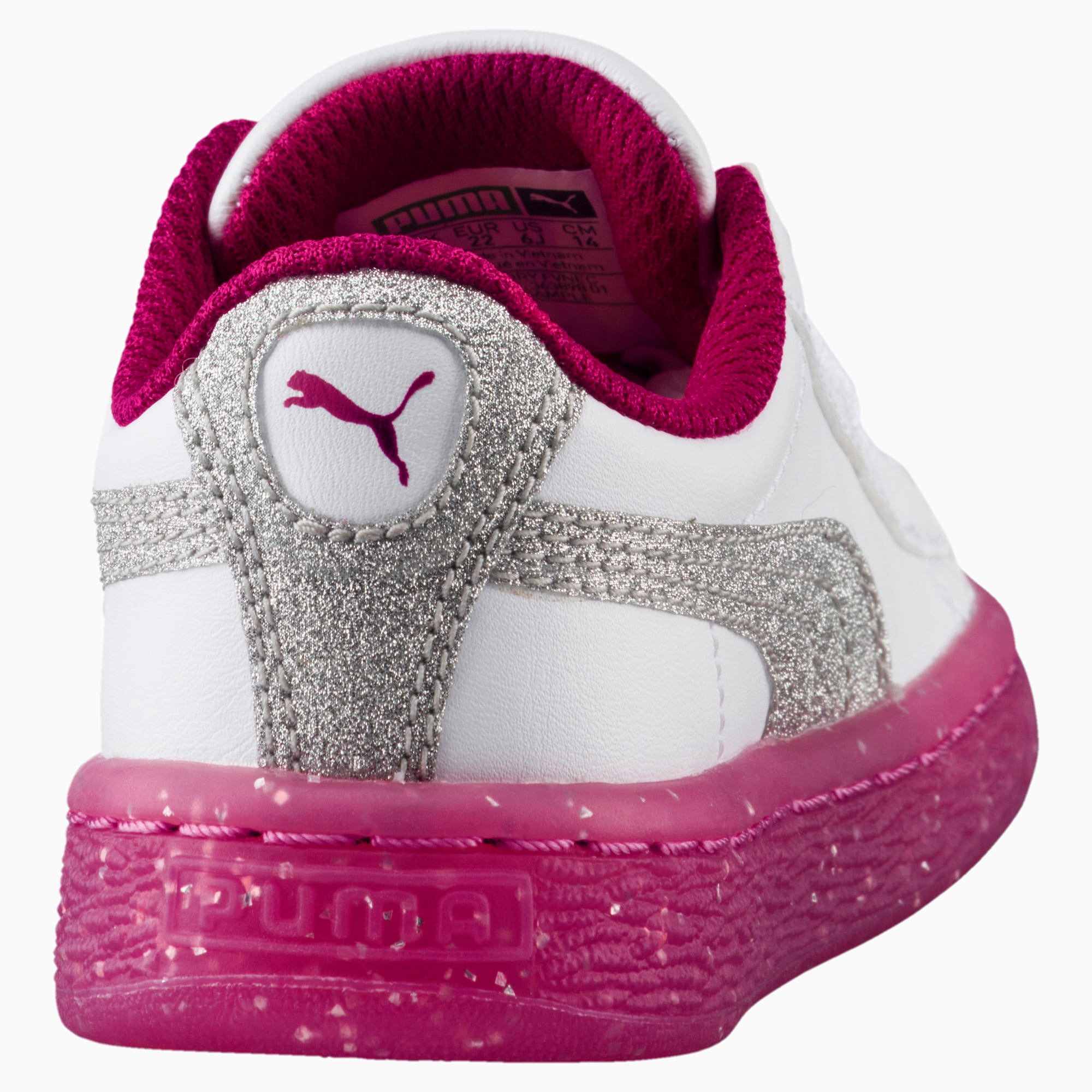 puma basket iced glitter