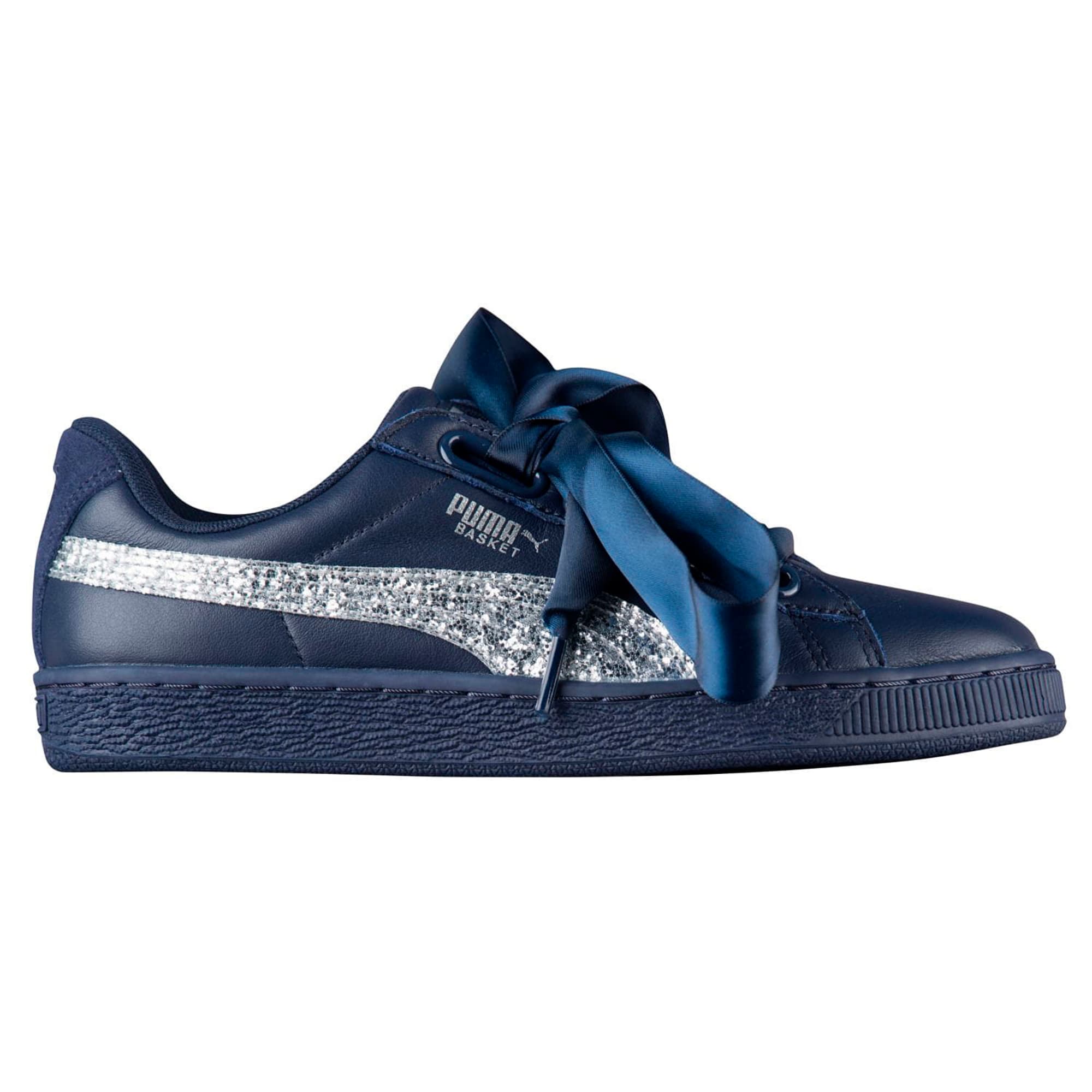Puma silver glitter sneakers clearance