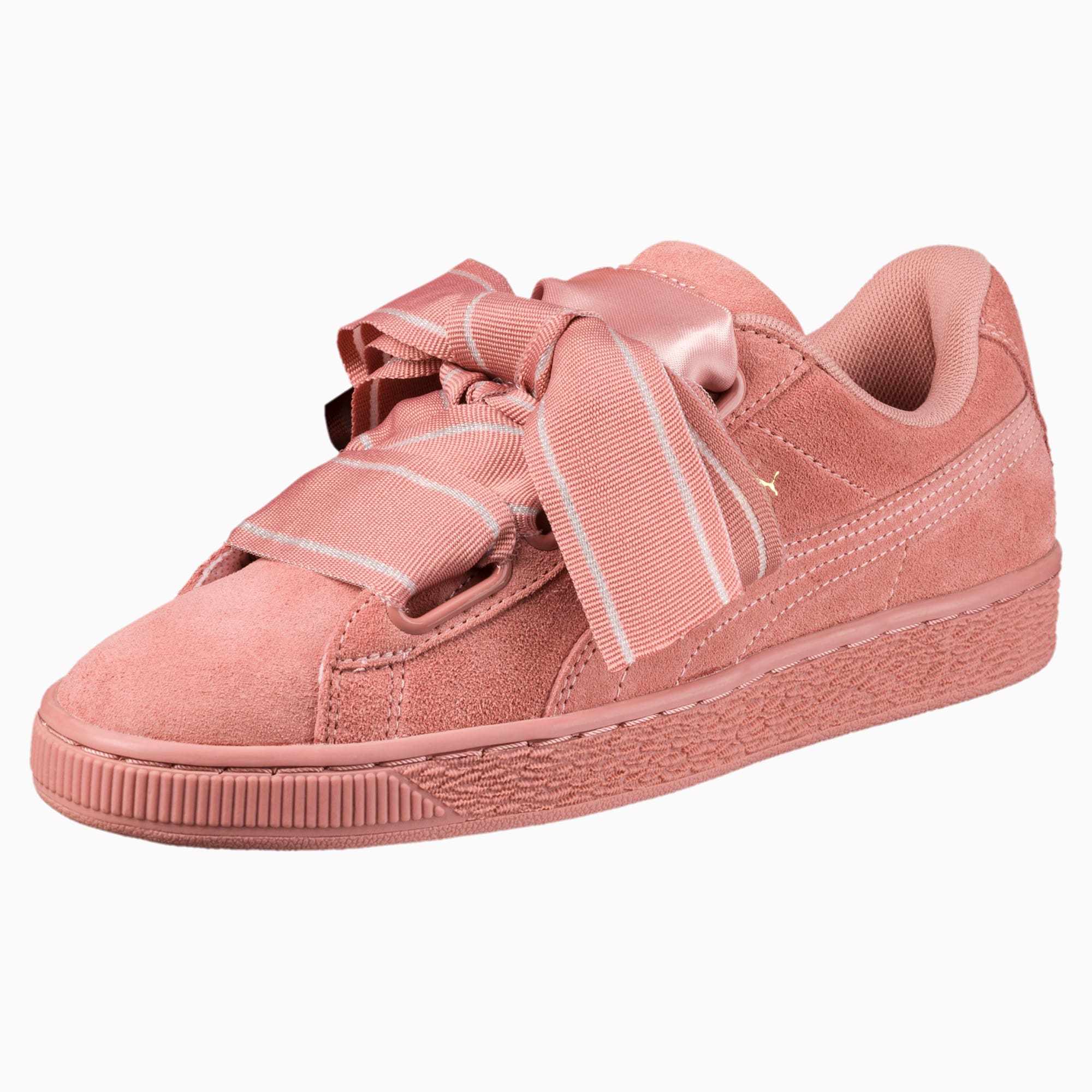 puma suede heart satin