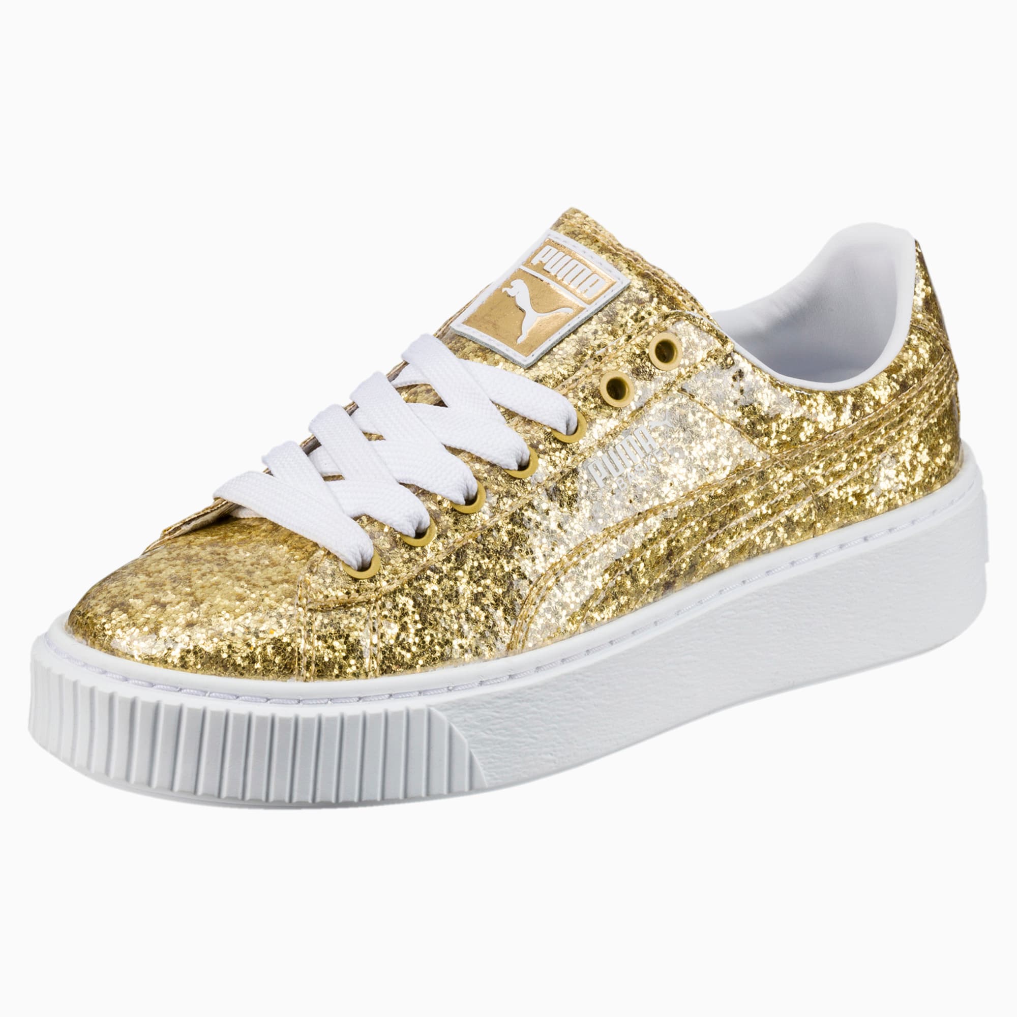 glitter pumas women's