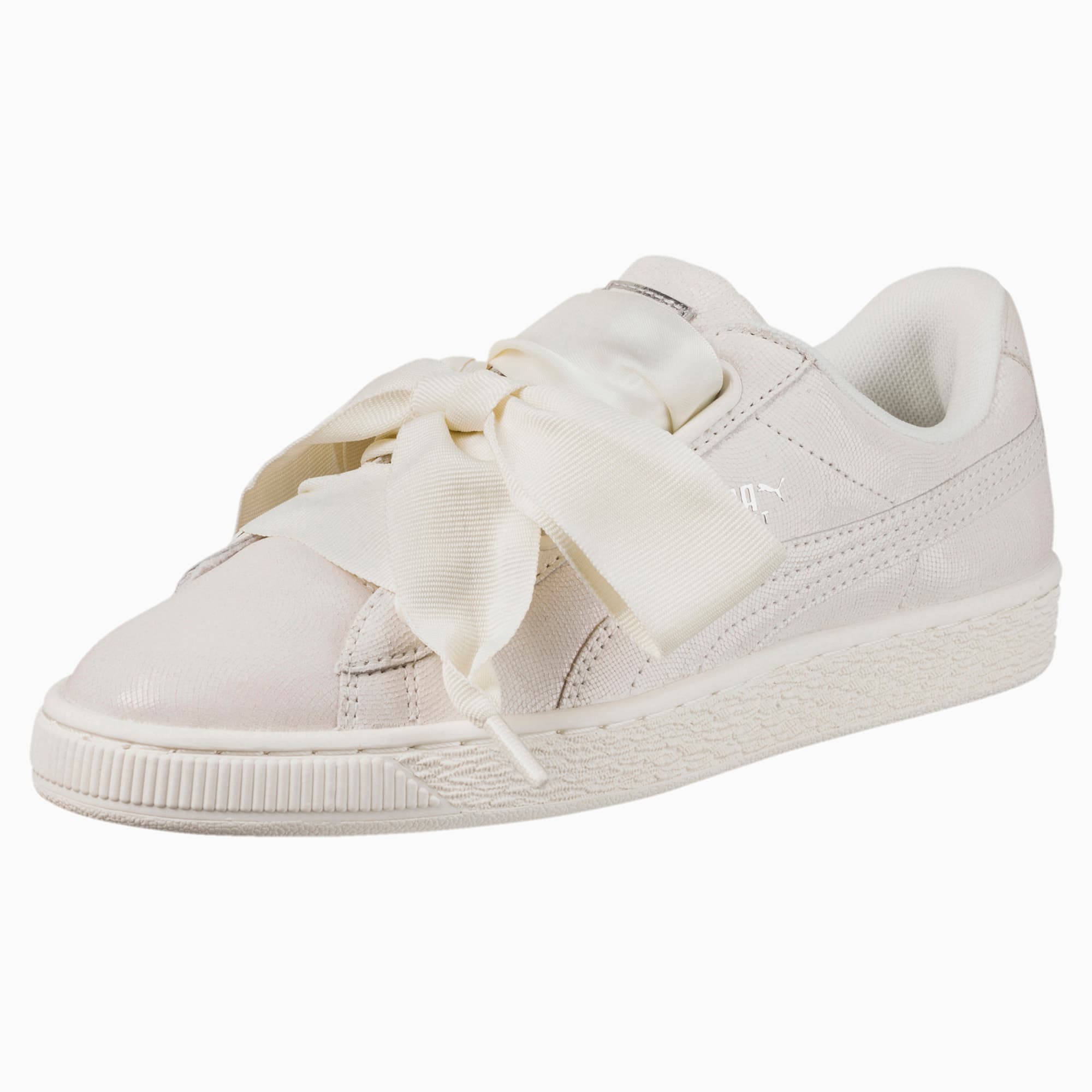 puma basket heart metallic