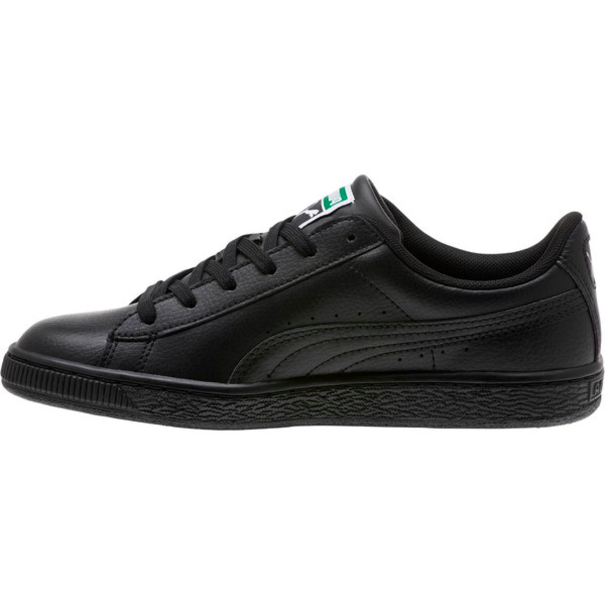 puma basket classic black leather