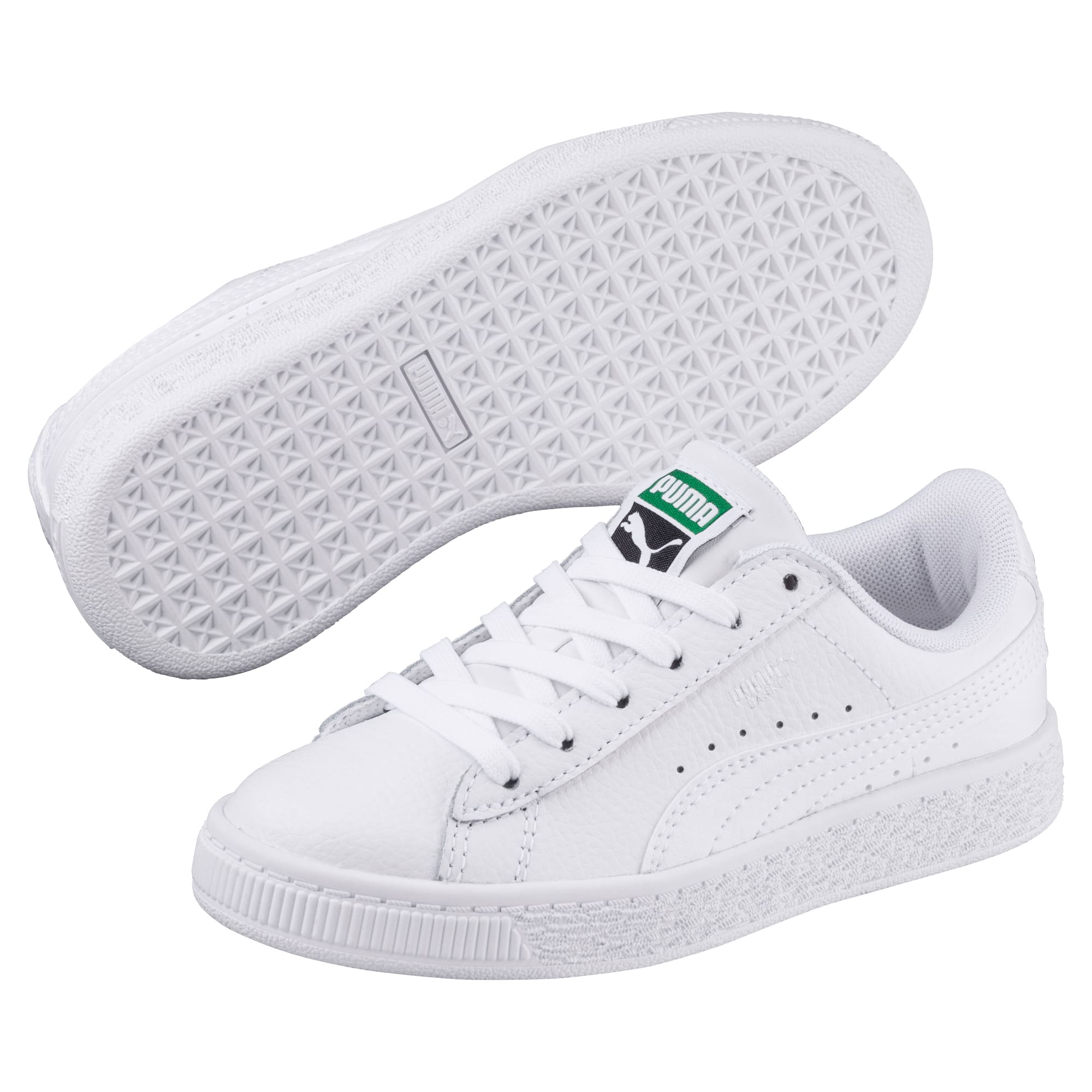 kids puma basket trainers