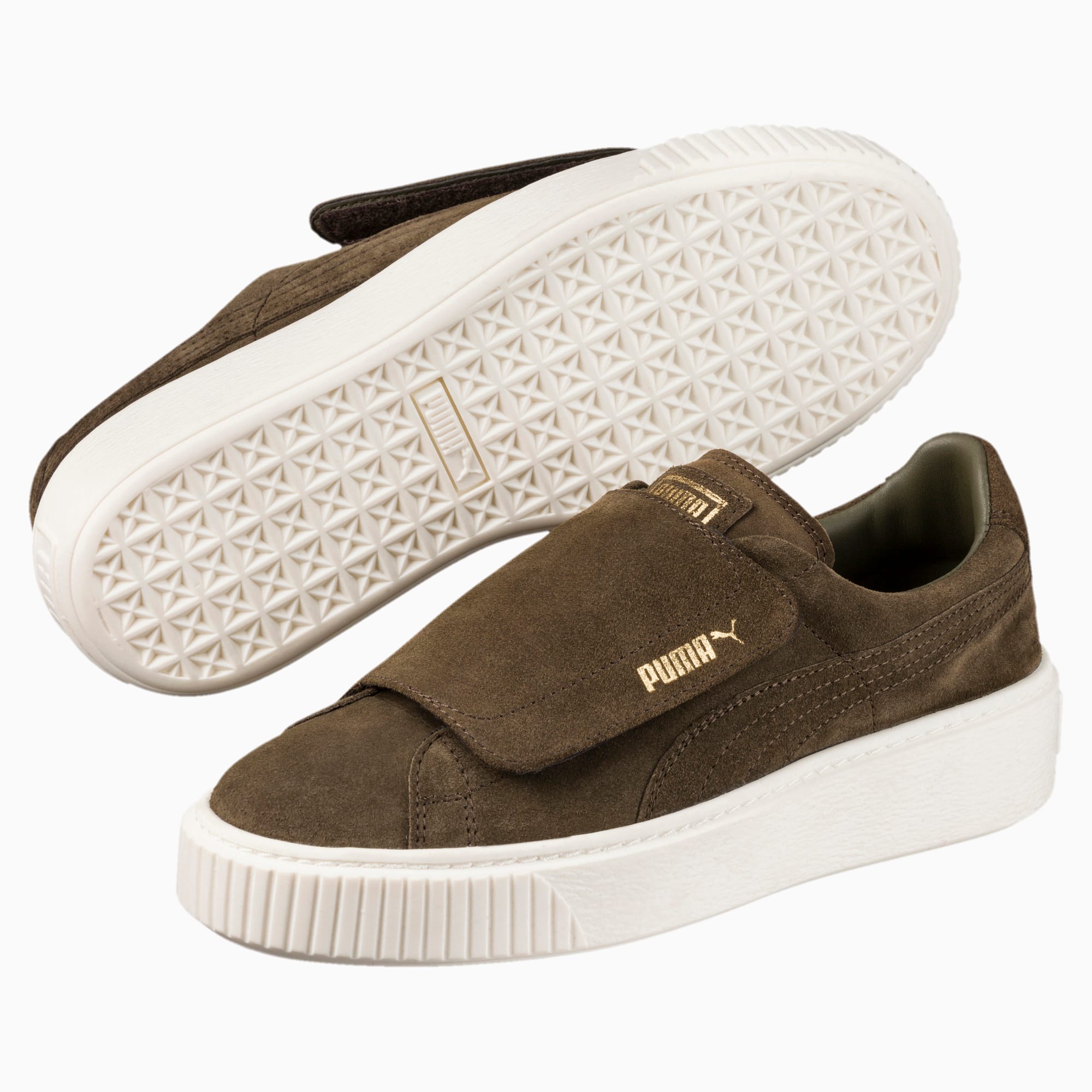 Puma suede platform big v top