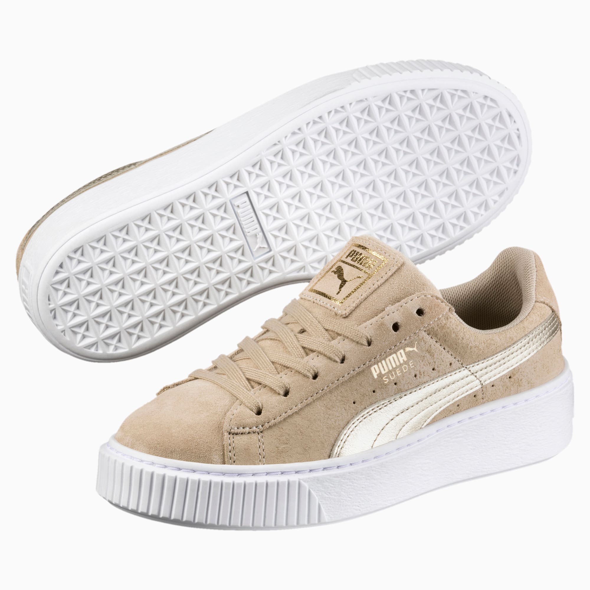 Suede Platform Metallic Safari Women's Sneakers | PUMA US