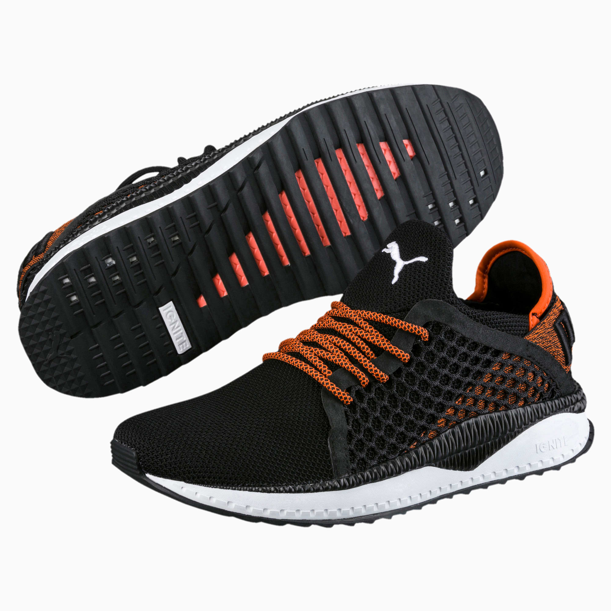 puma tsugi netfit black orange