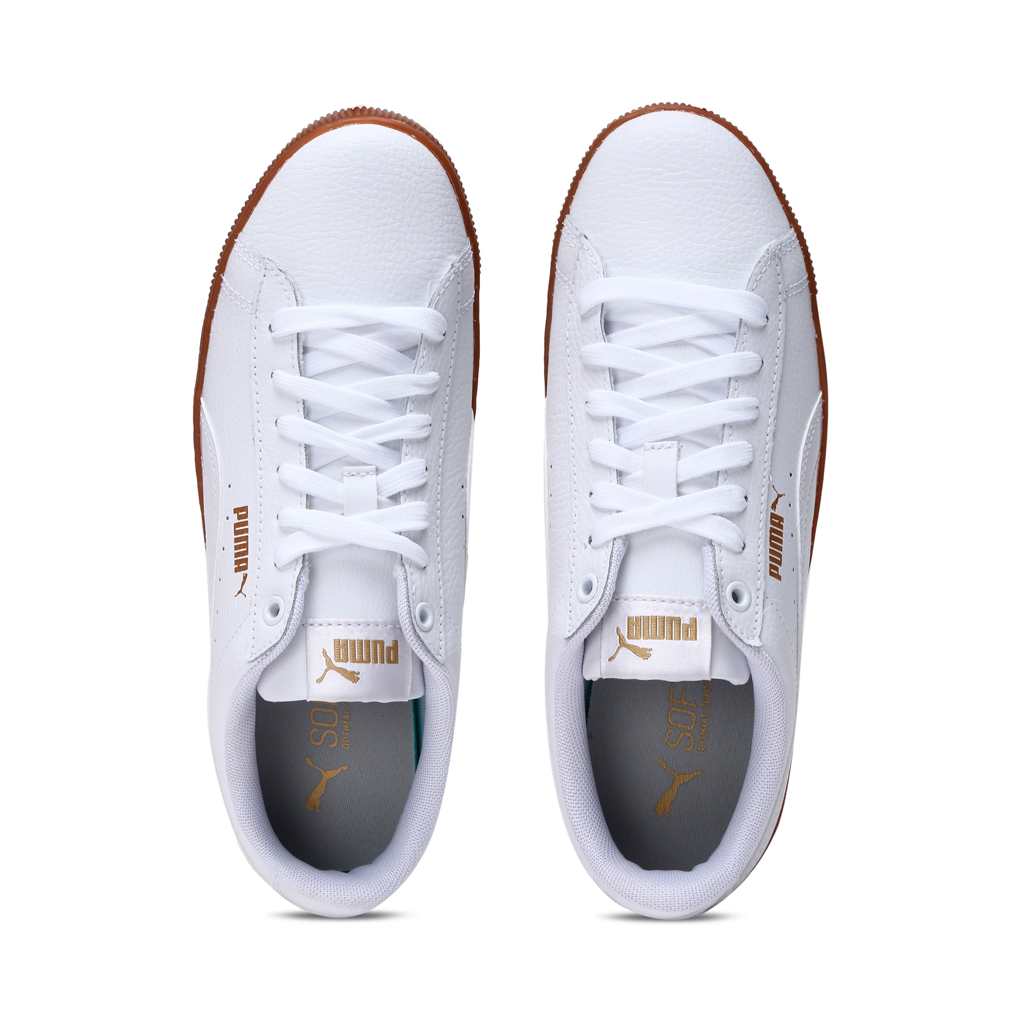Puma vikky platform white leather clearance