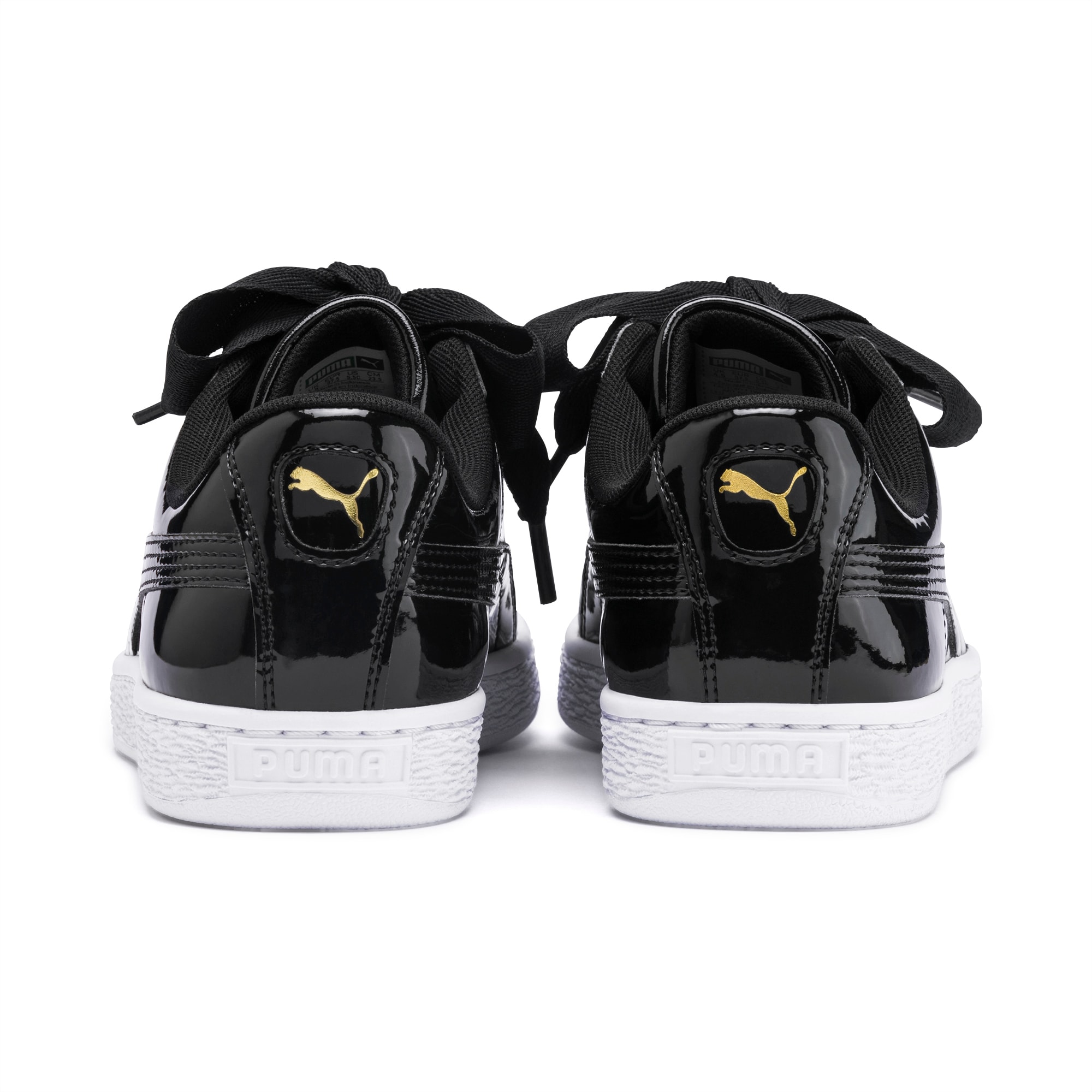 Puma basket heart black suede shop