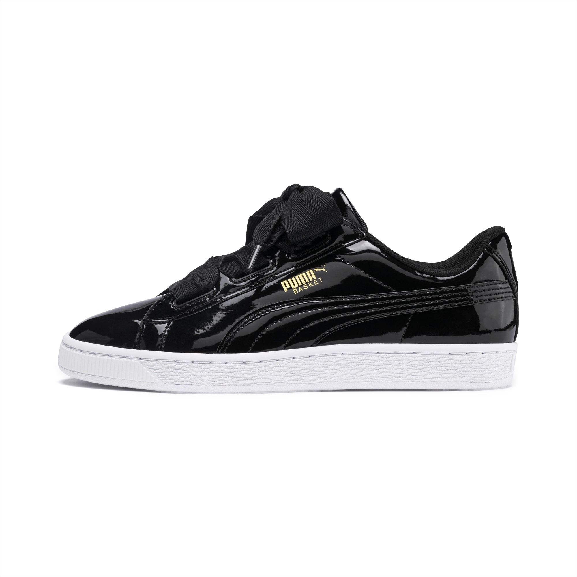 puma basket patent sneakers