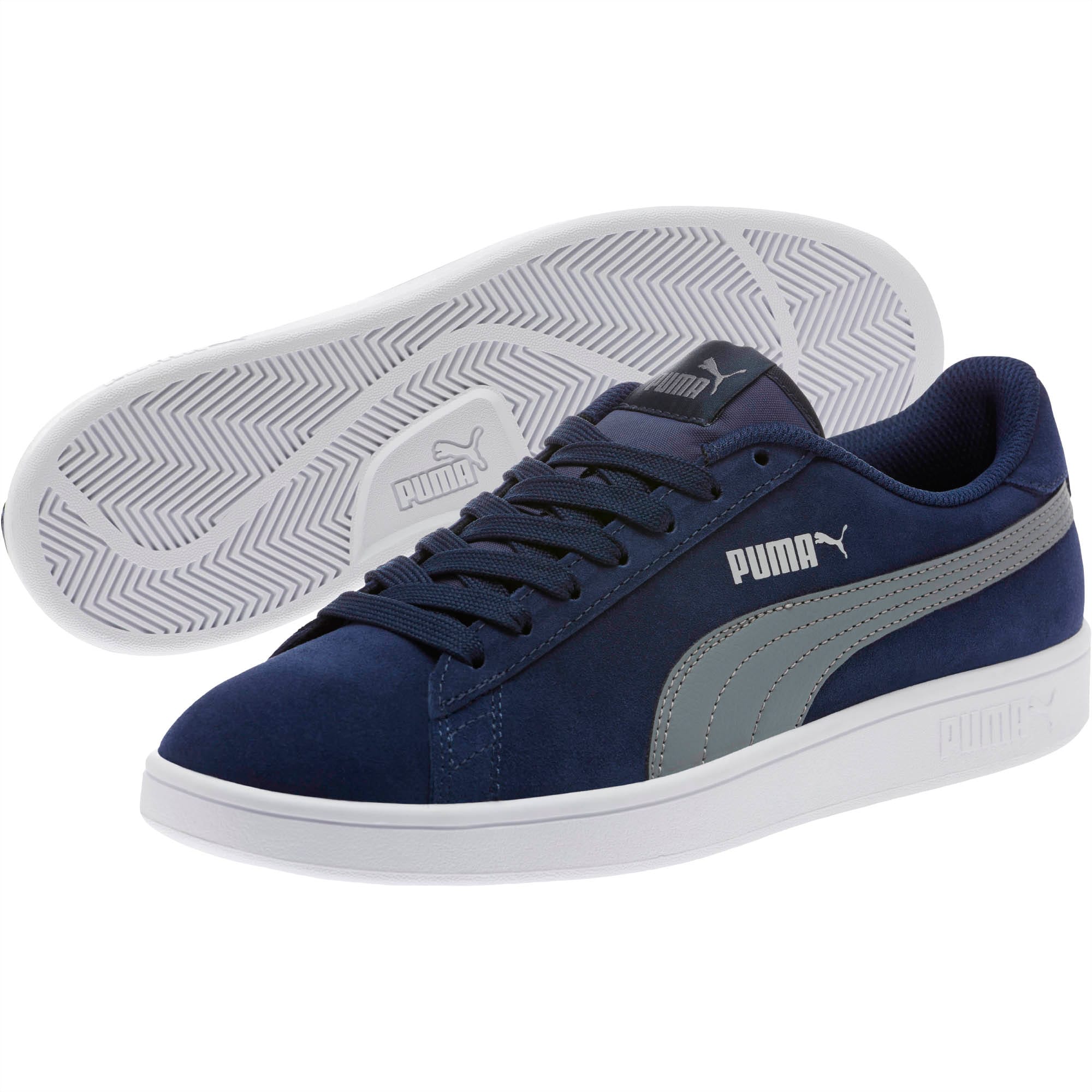 Buy Puma Unisex-Adult Smash v2 Palace Blue-Puma White-Puma Team Gold  Sneaker - 4 UK (36498940) at