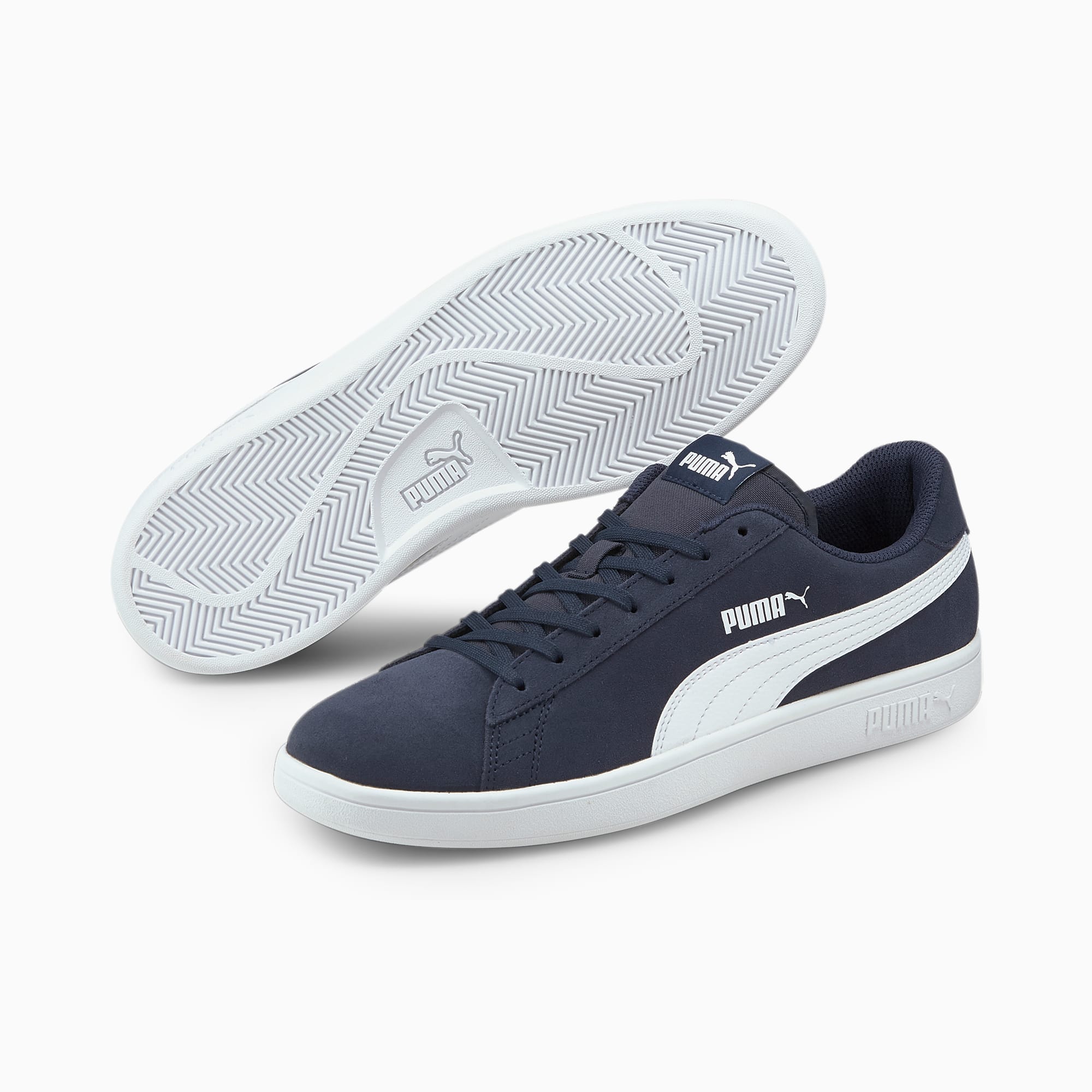 puma smash trainers white