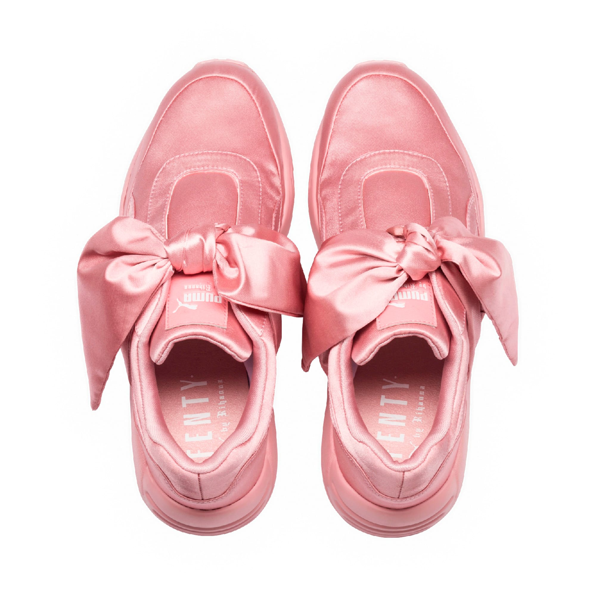 puma pink shoes with bow