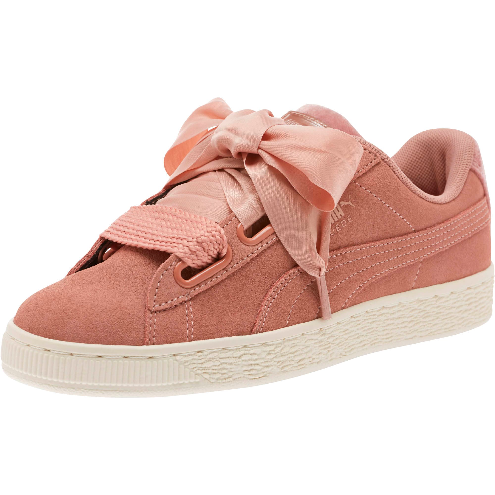 puma suede heart rose