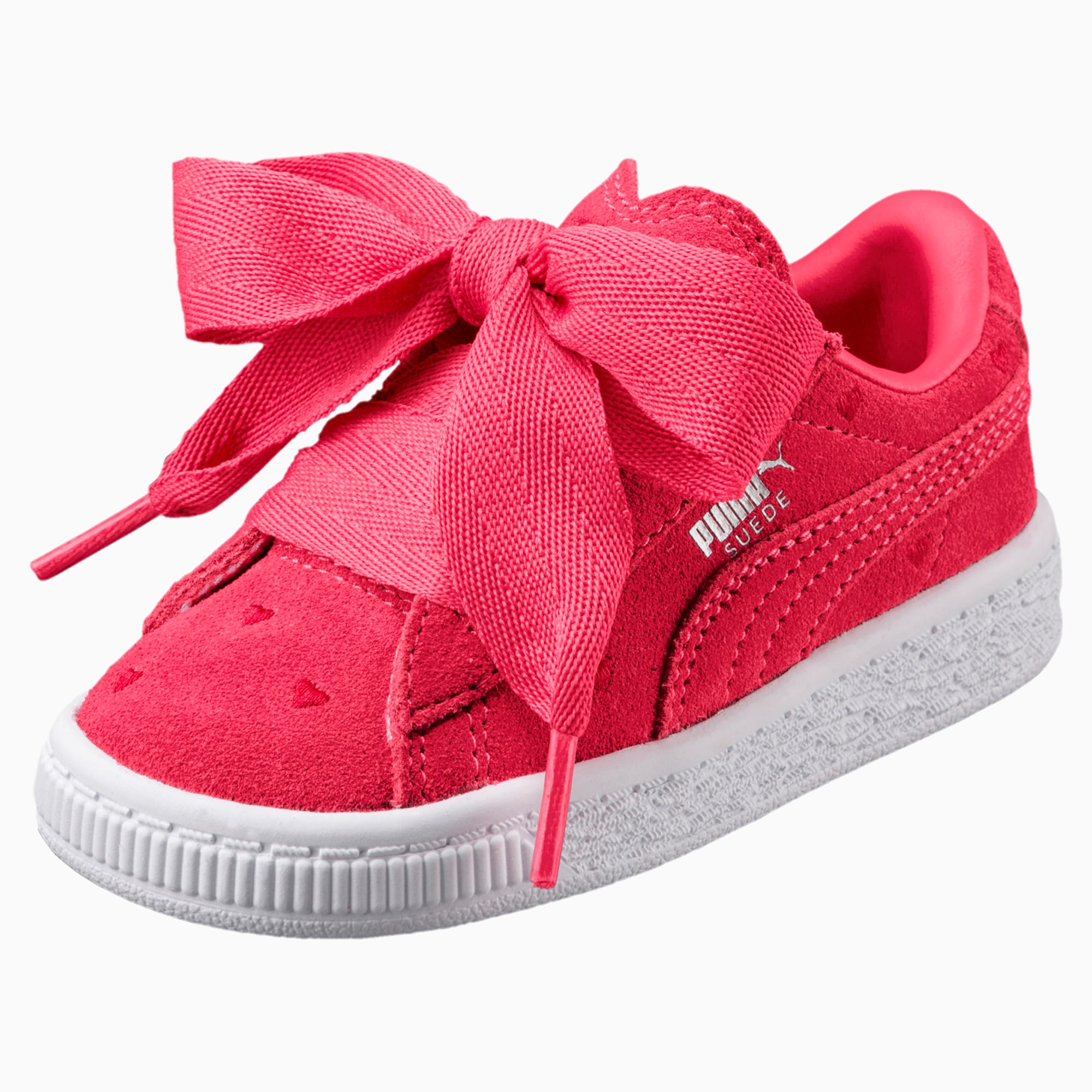 puma suede heart uomo rosso