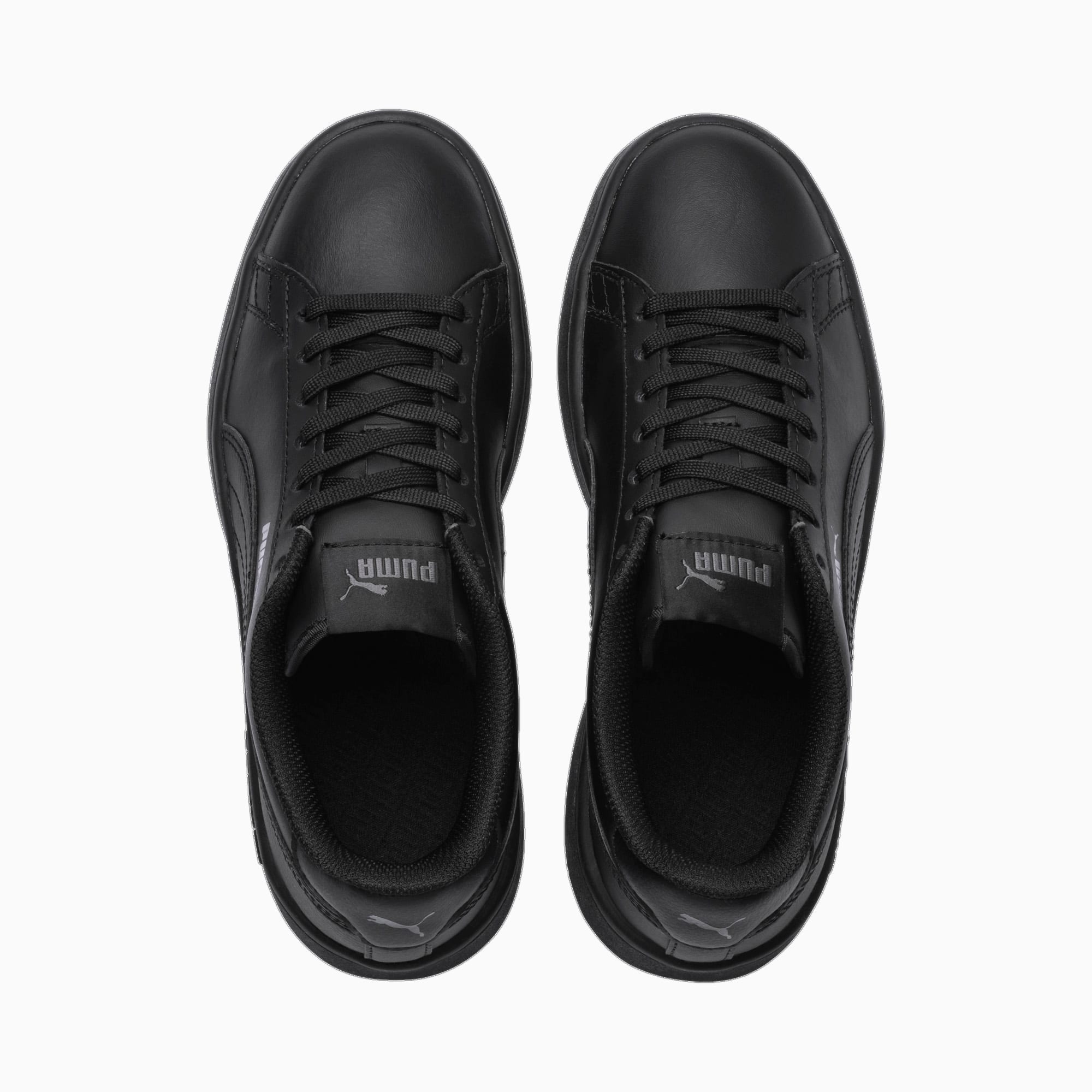 Puma smash v2 black leather top