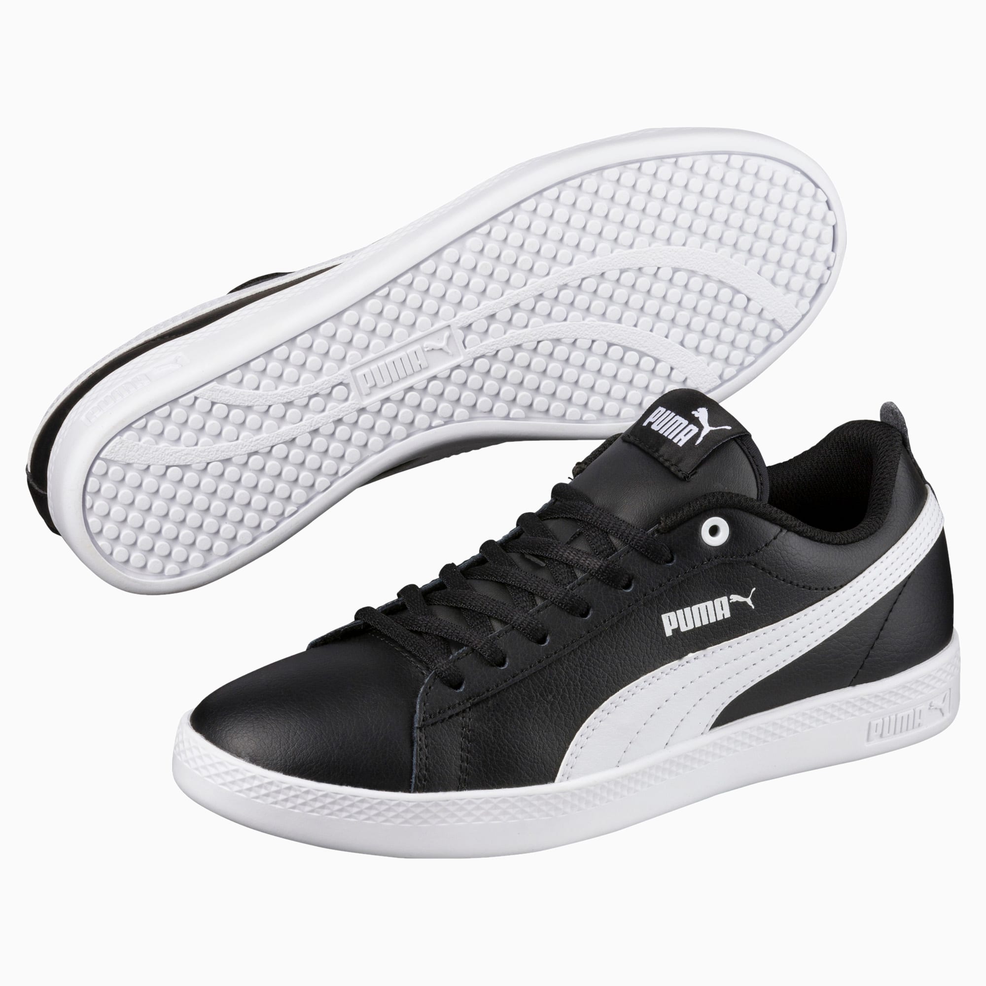 Puma smash leather trainers ladies top