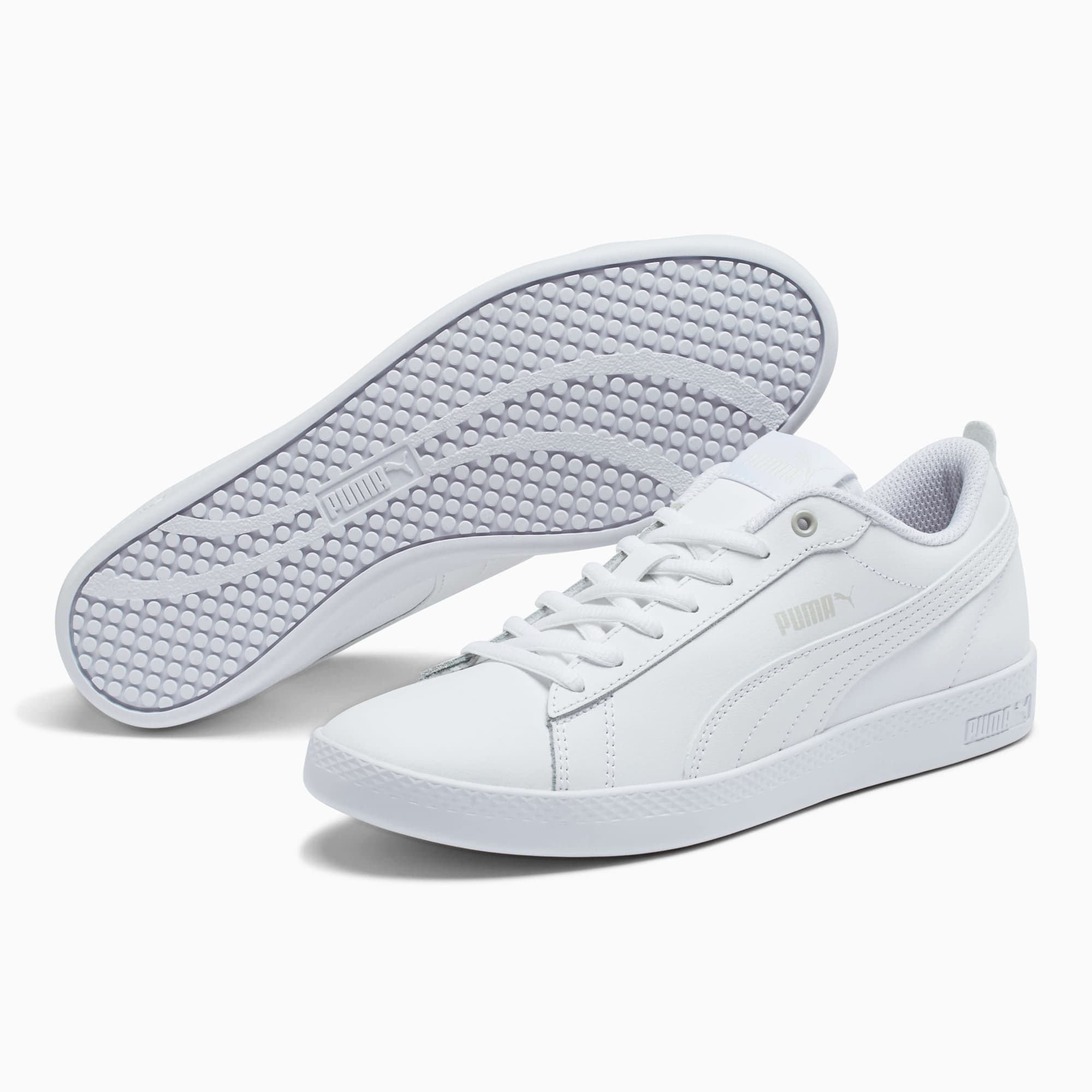 Puma smash leather trainers ladies