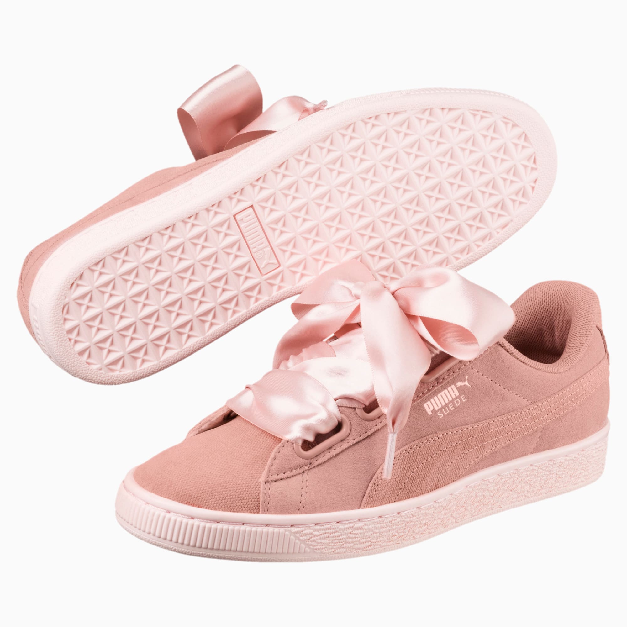 Suede Heart Pebble Women s Trainers