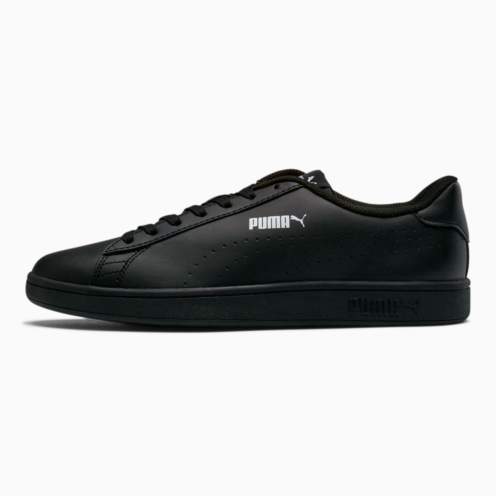 puma smash v2 perforated leather sneaker