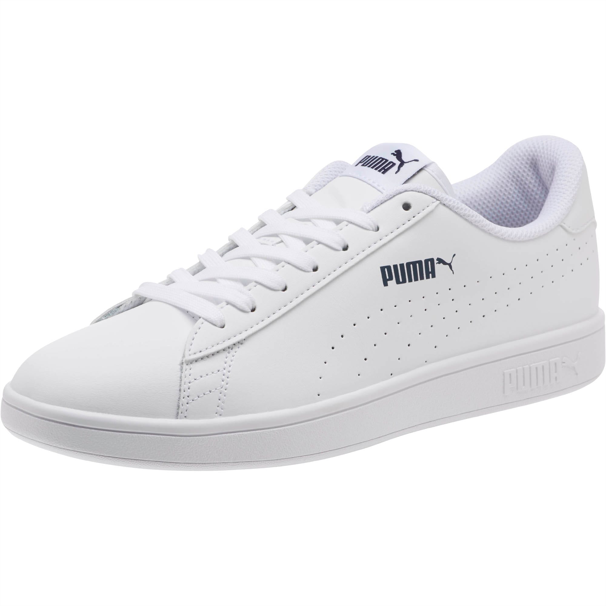 puma smash v2 white sneakers