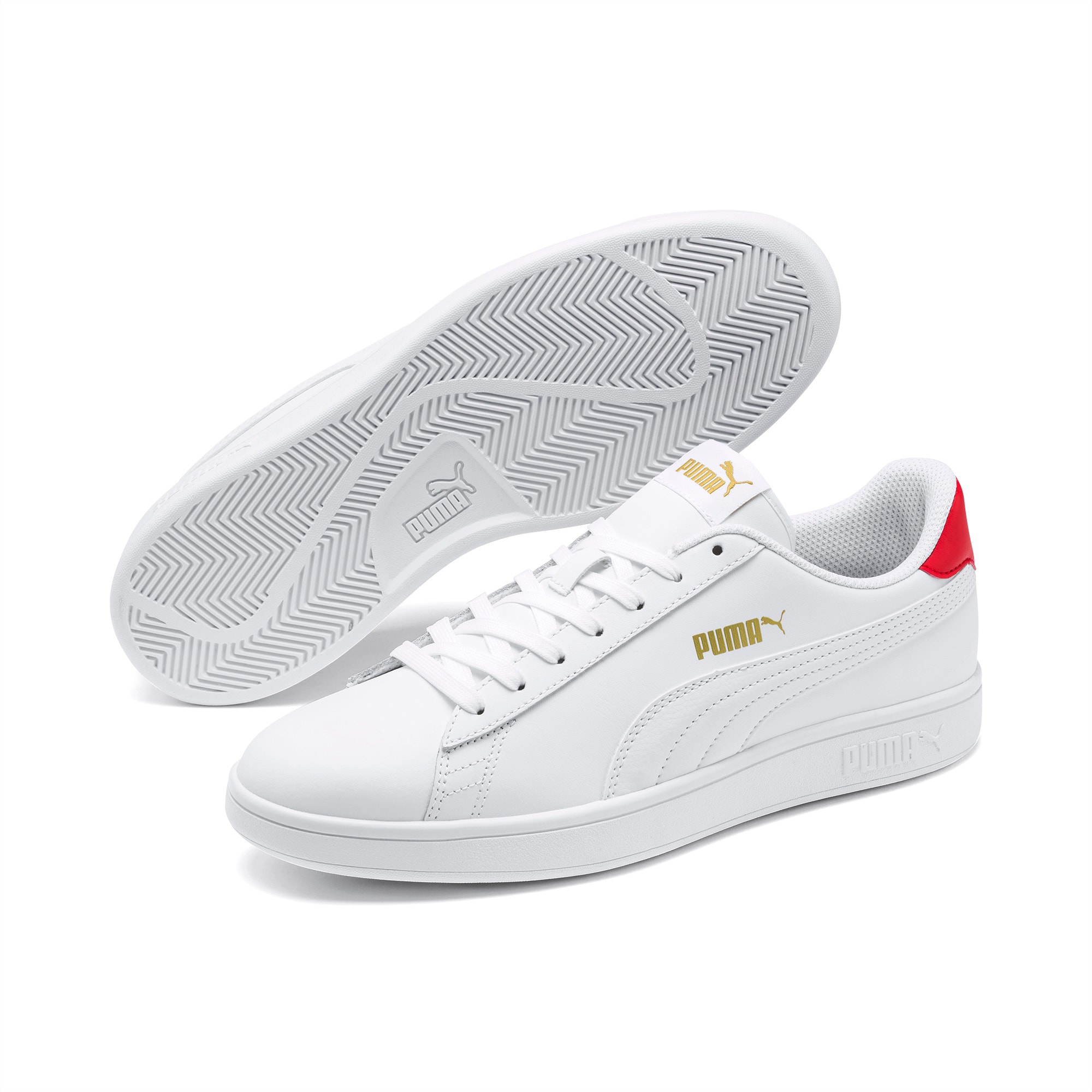 PUMA Smash V2 Sneaker Puma White High Risk Red Puma Team Gold PUMA Shop All Puma PUMA