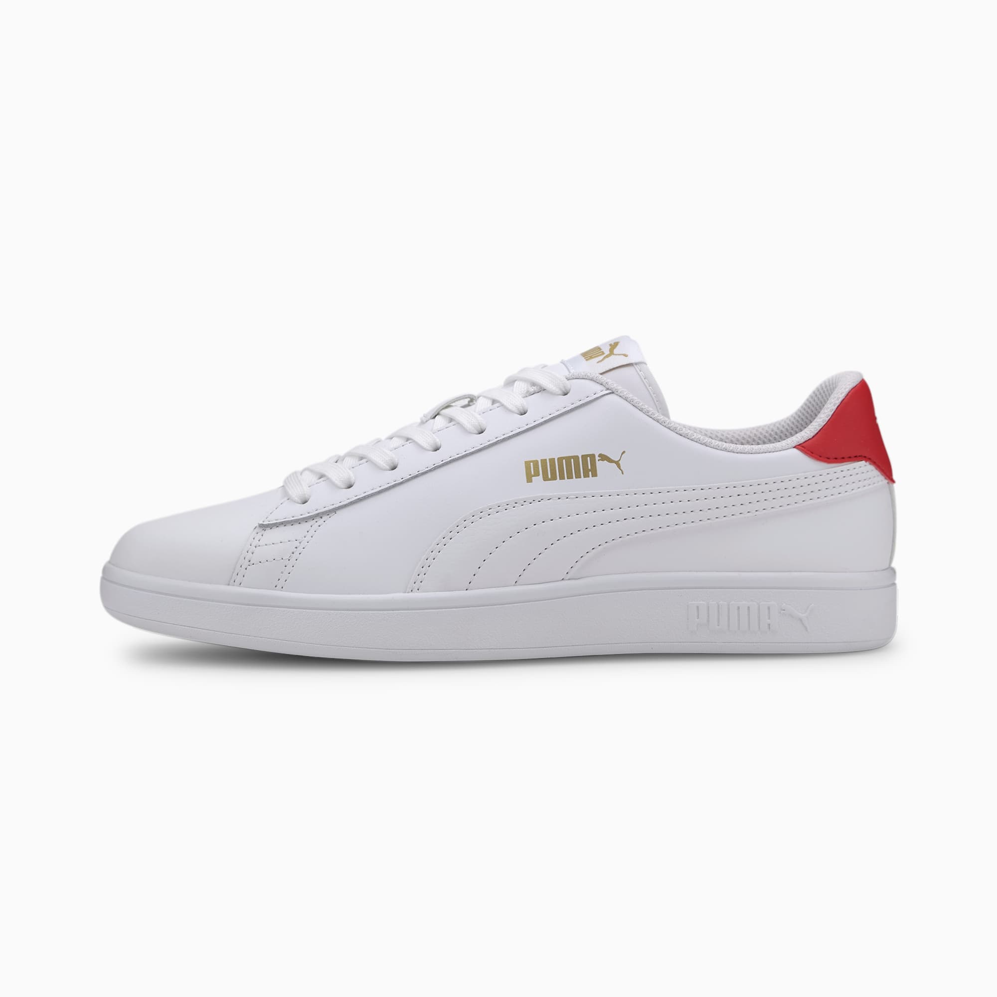 Puma SMASH V2 UNISEX - Zapatillas - rhubarb/team gold/white