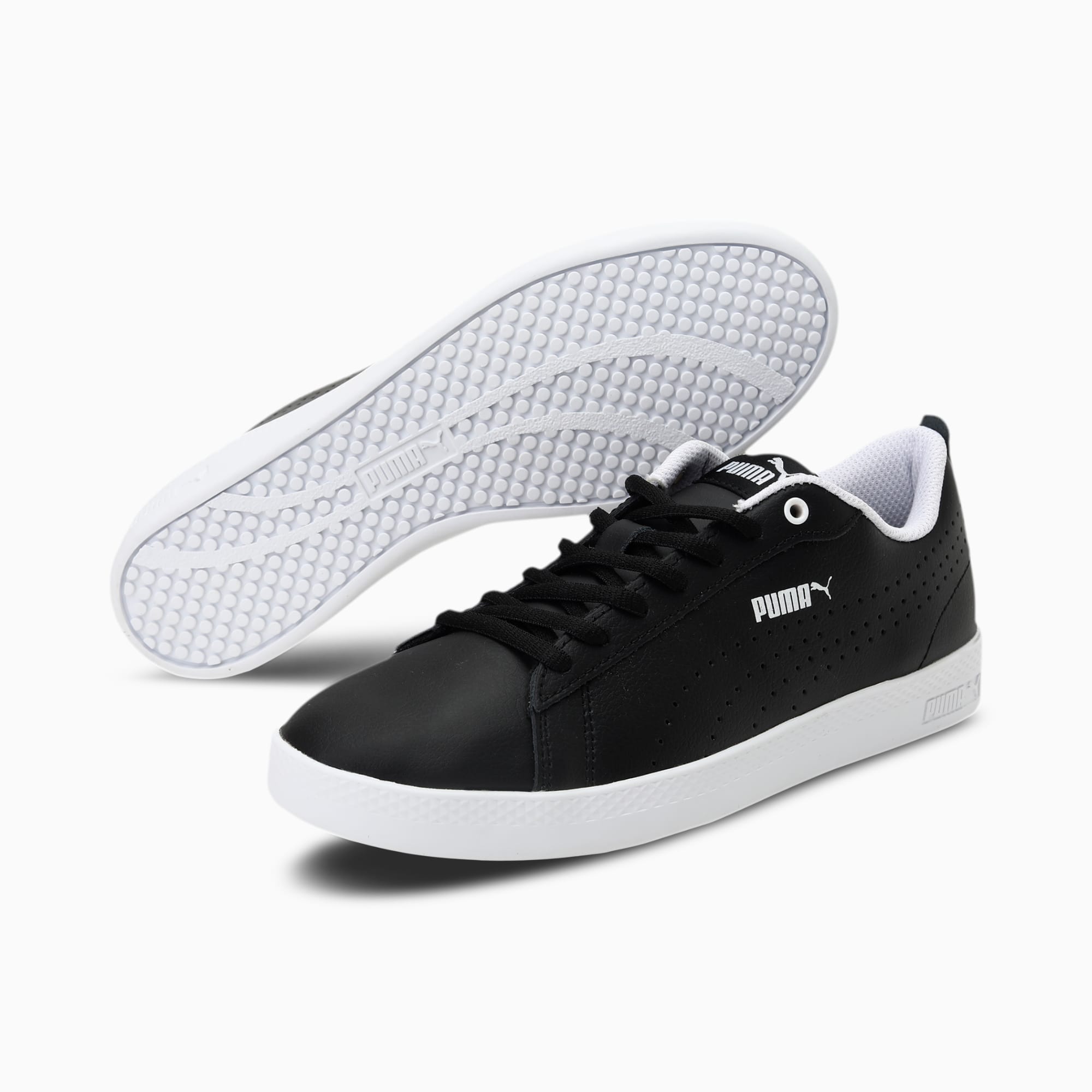 perf skater black safety trainers