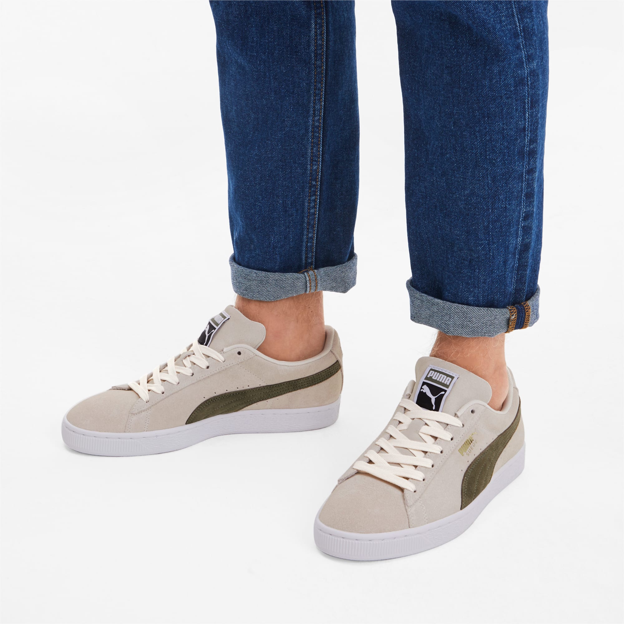 puma suede hombre olive