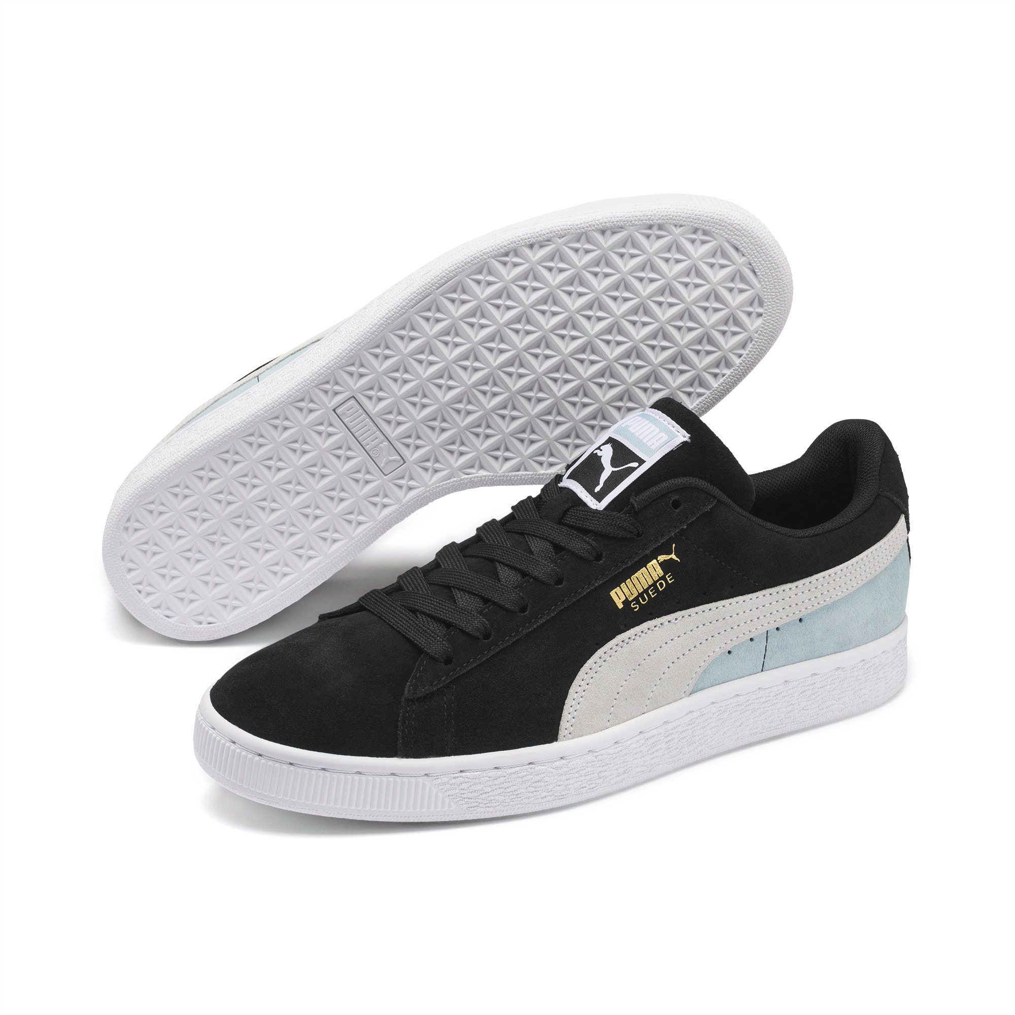 puma suede black shoes