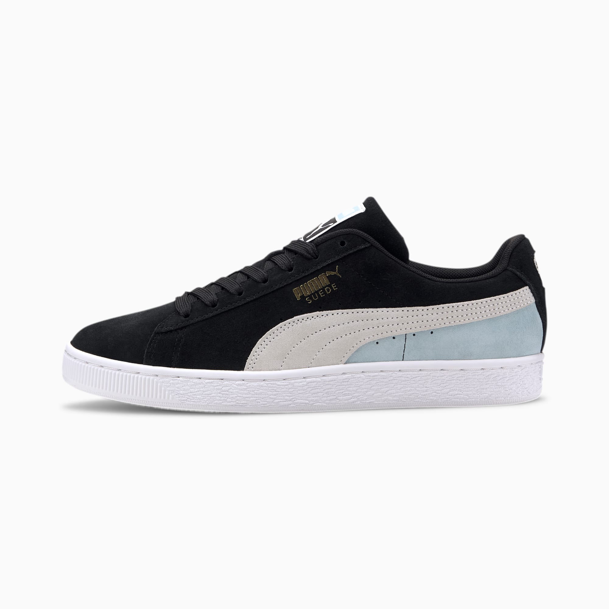 navy puma suede mens