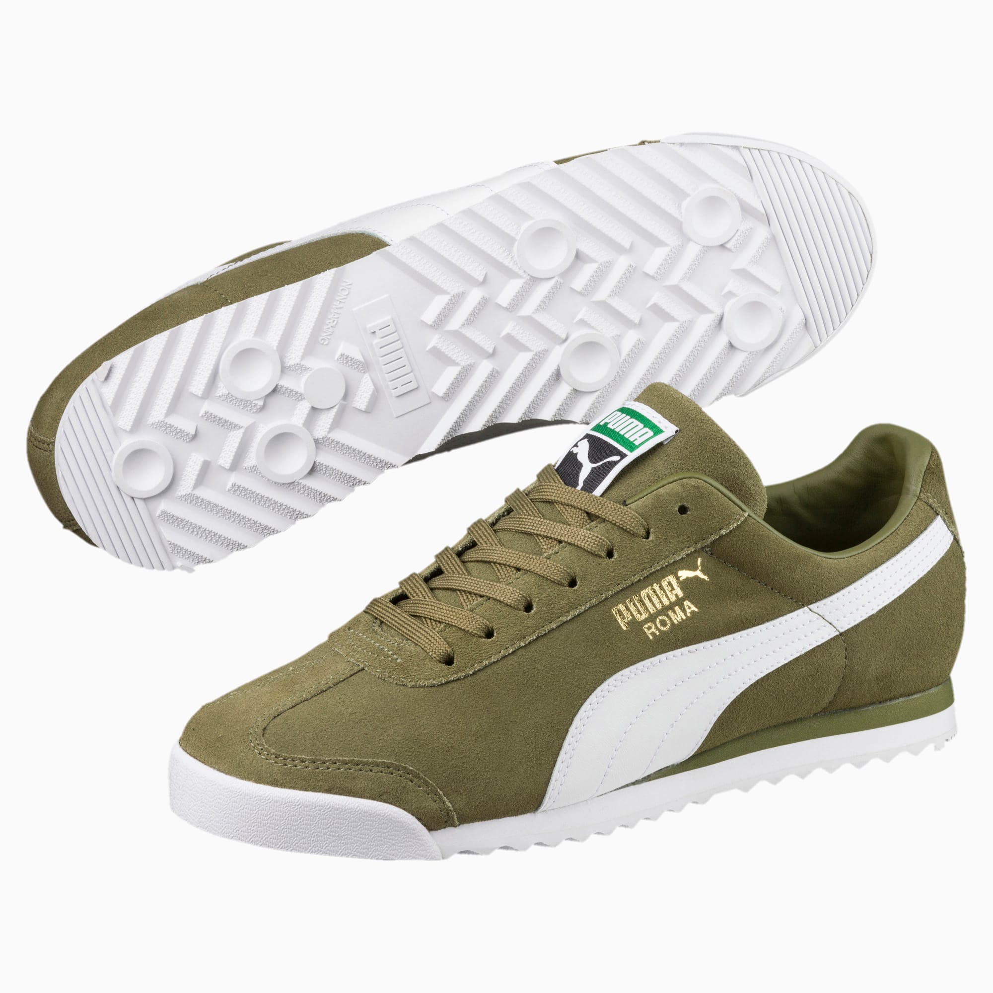 puma roma olive