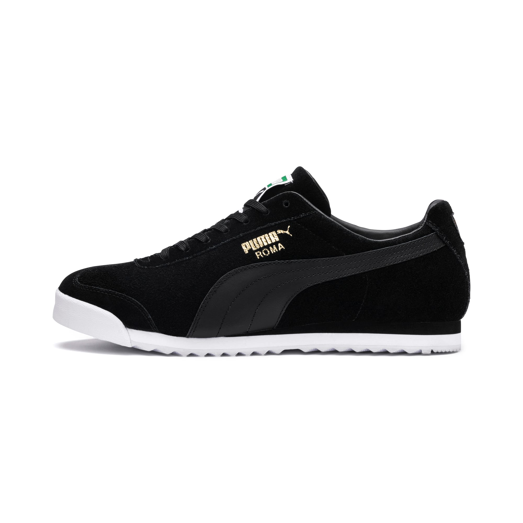 puma roma grey suede