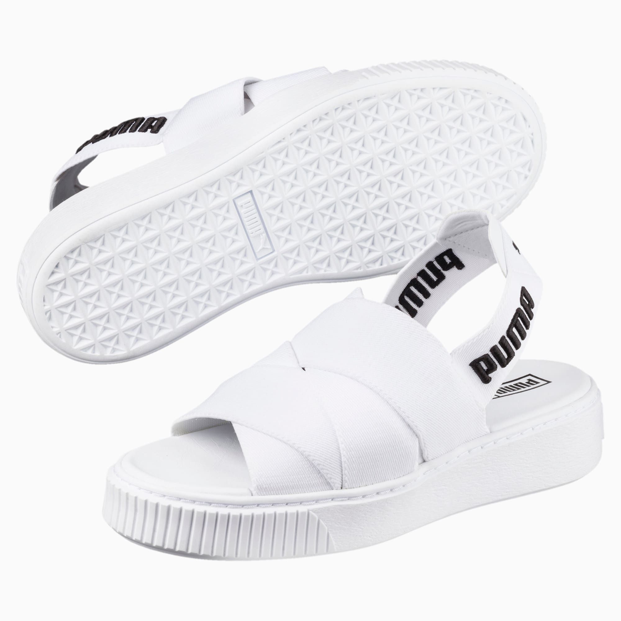 White puma outlet slides women's