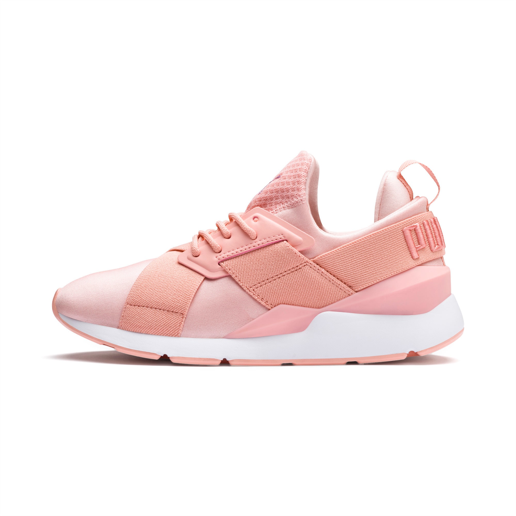 nike pink satin trainers